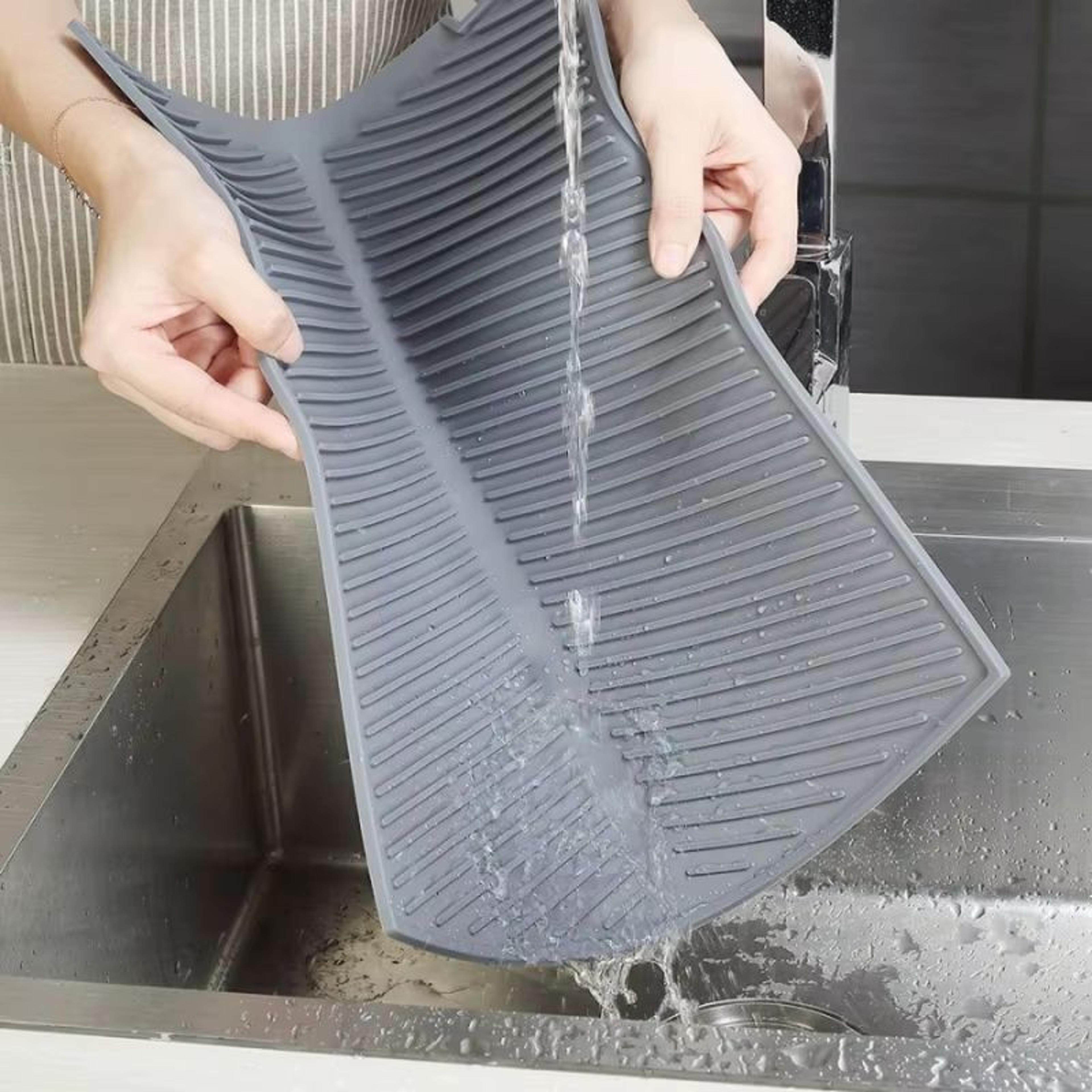 Silicone Draining  Storage Pad With Slope Drainage And NonSlip Surface 3