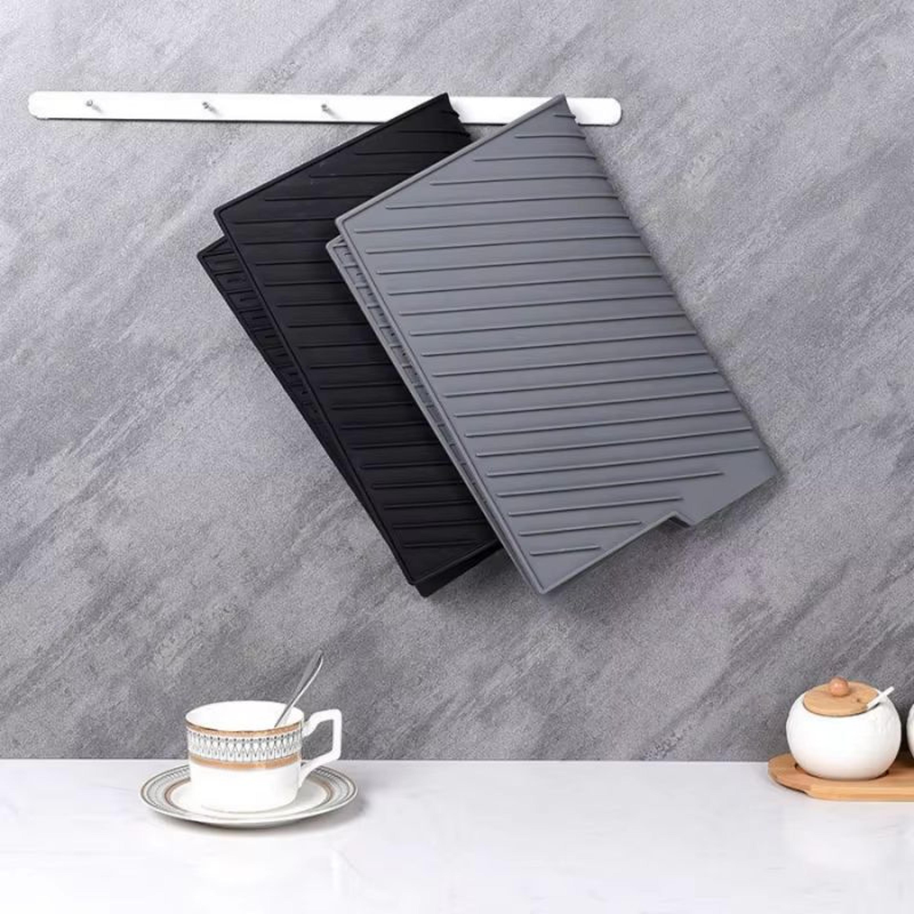Silicone Draining  Storage Pad With Slope Drainage And NonSlip Surface 5
