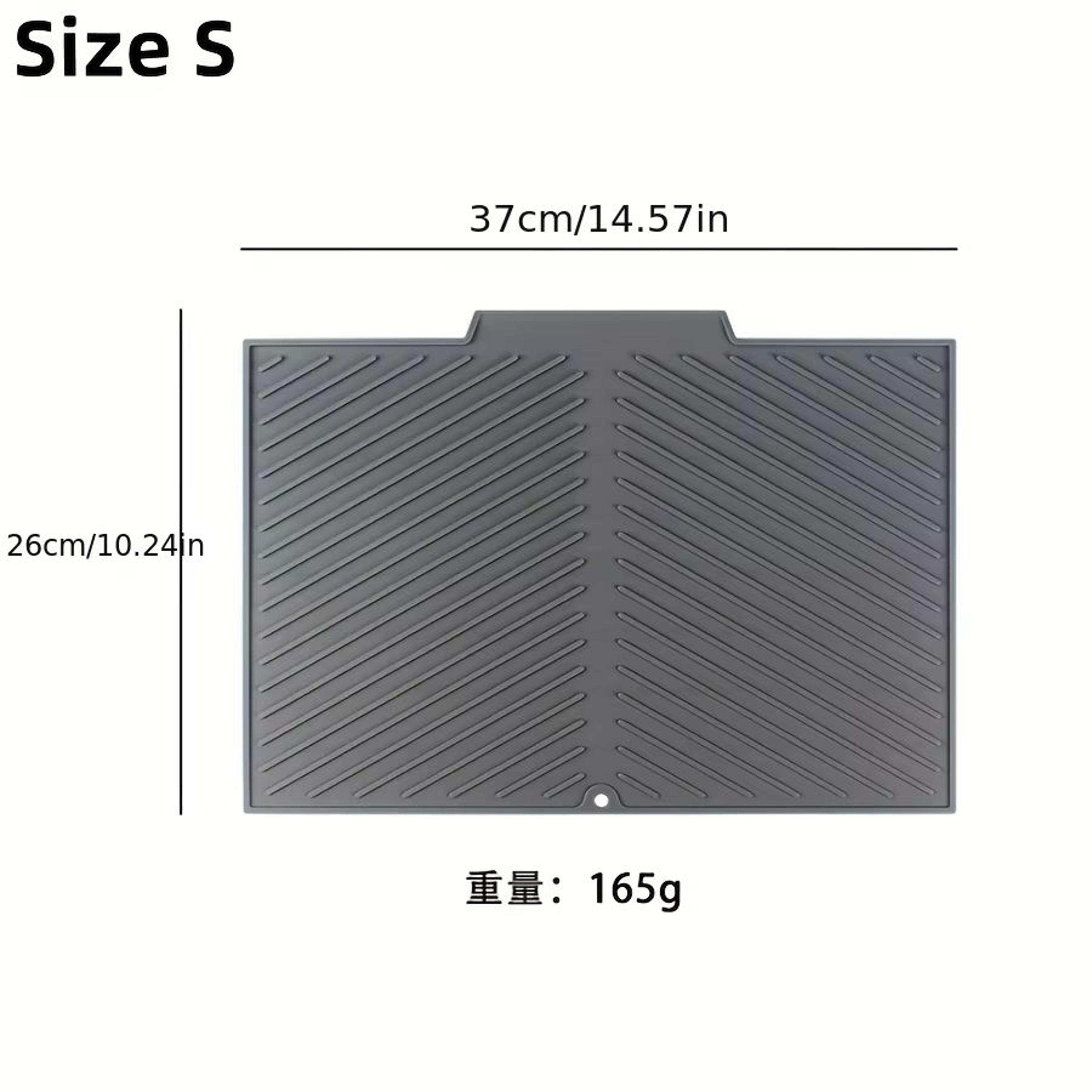 Silicone Draining  Storage Pad With Slope Drainage And NonSlip Surface 7
