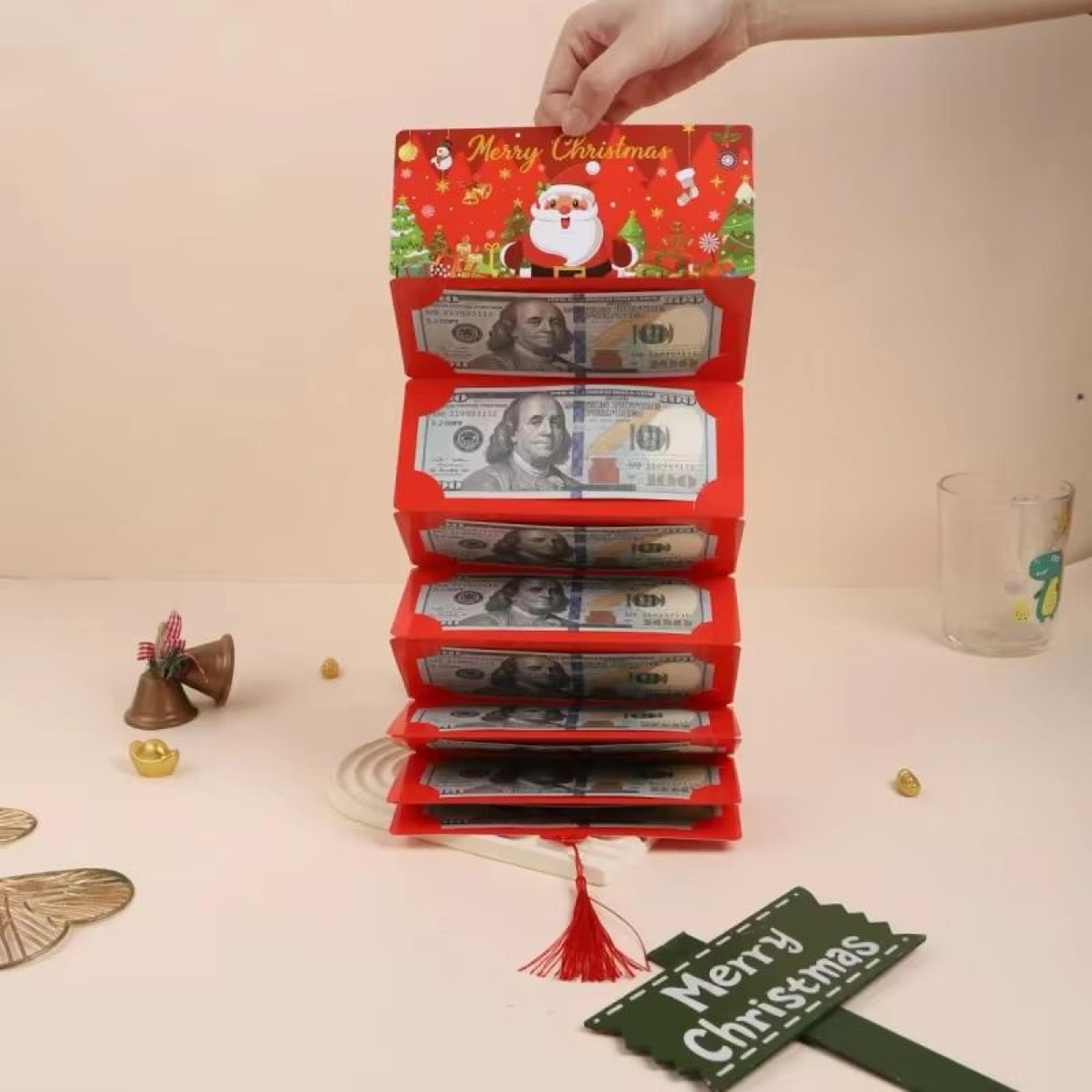 Christmas Red Envelope Money  Gift Card Holder  Festive Wallet 1