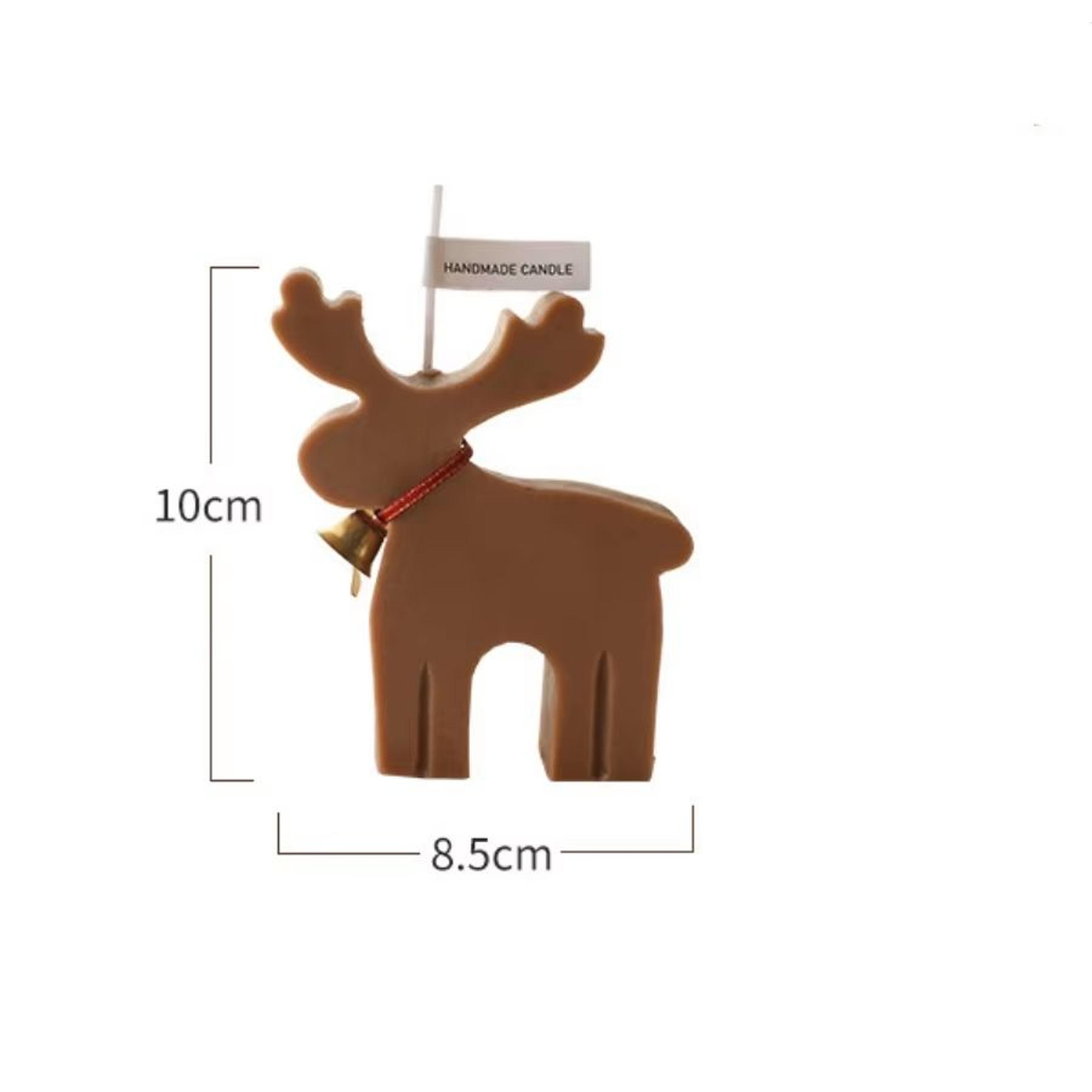 Red Reindeer Scented Christmas Candle Festive Home Decor Gift 5
