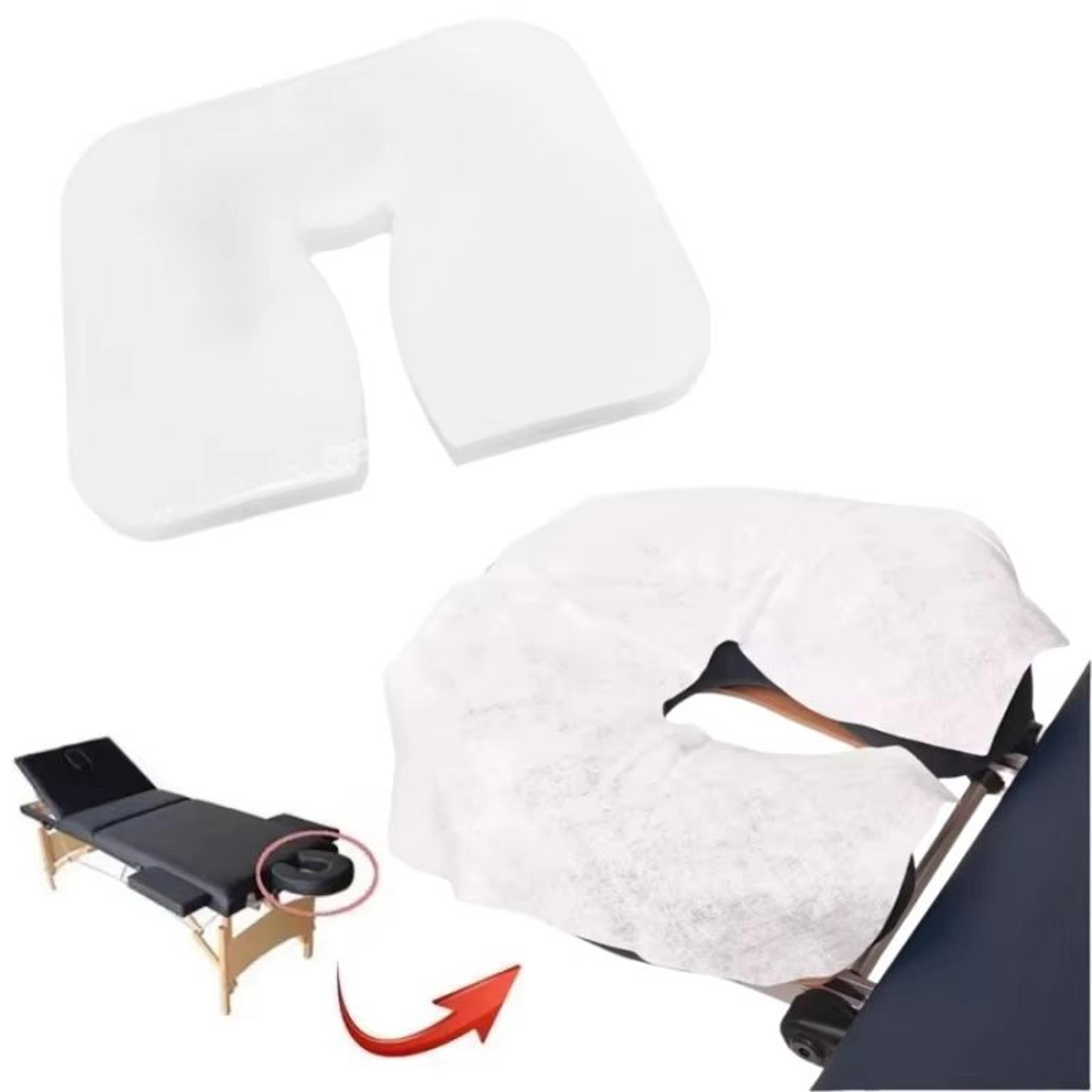 100Pack Disposable UShaped Face Pillow Covers For Massage  Spa Use 0
