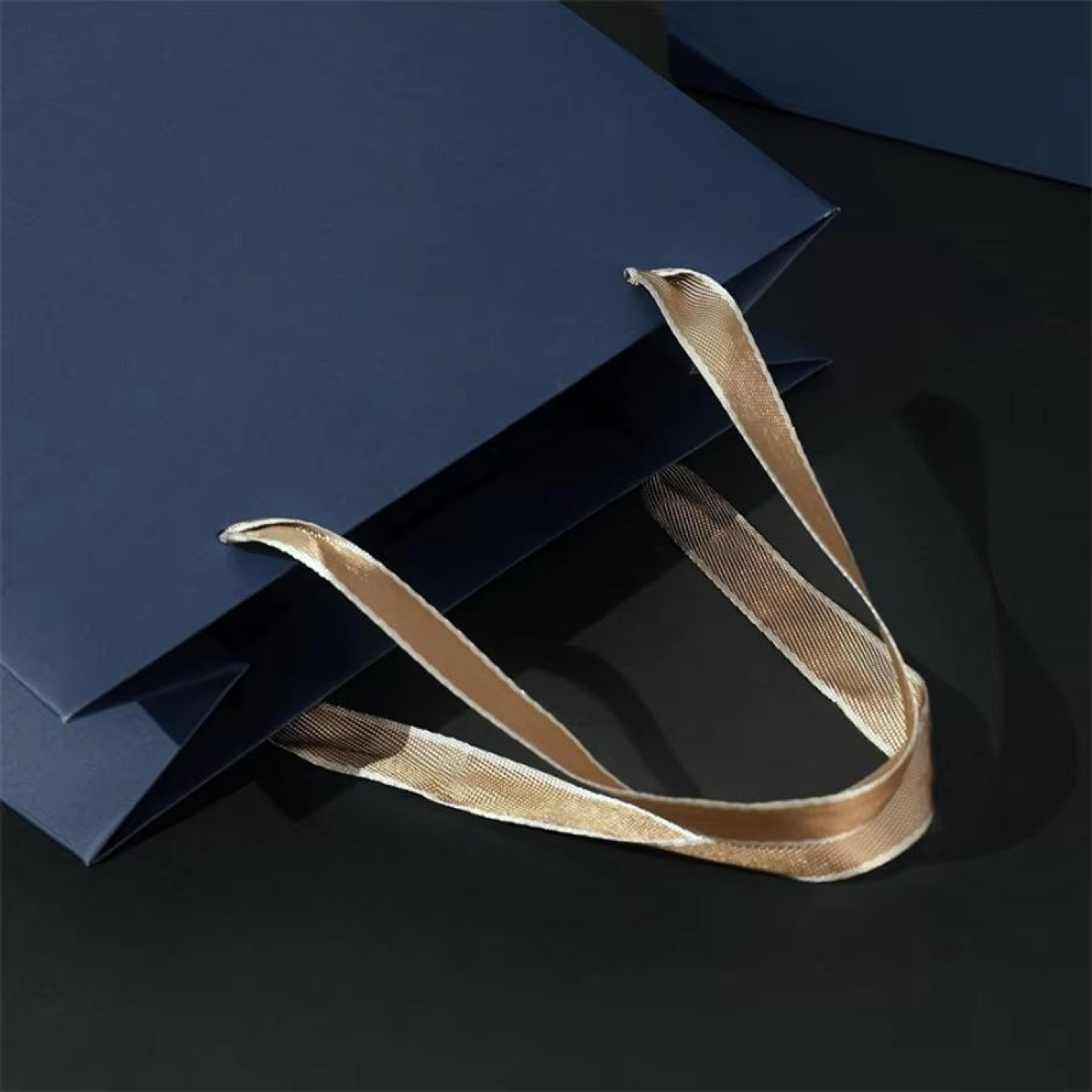 Retro Navy 3Pack Fashion Gift Packaging Paper Bags For Boutique  Retail 1