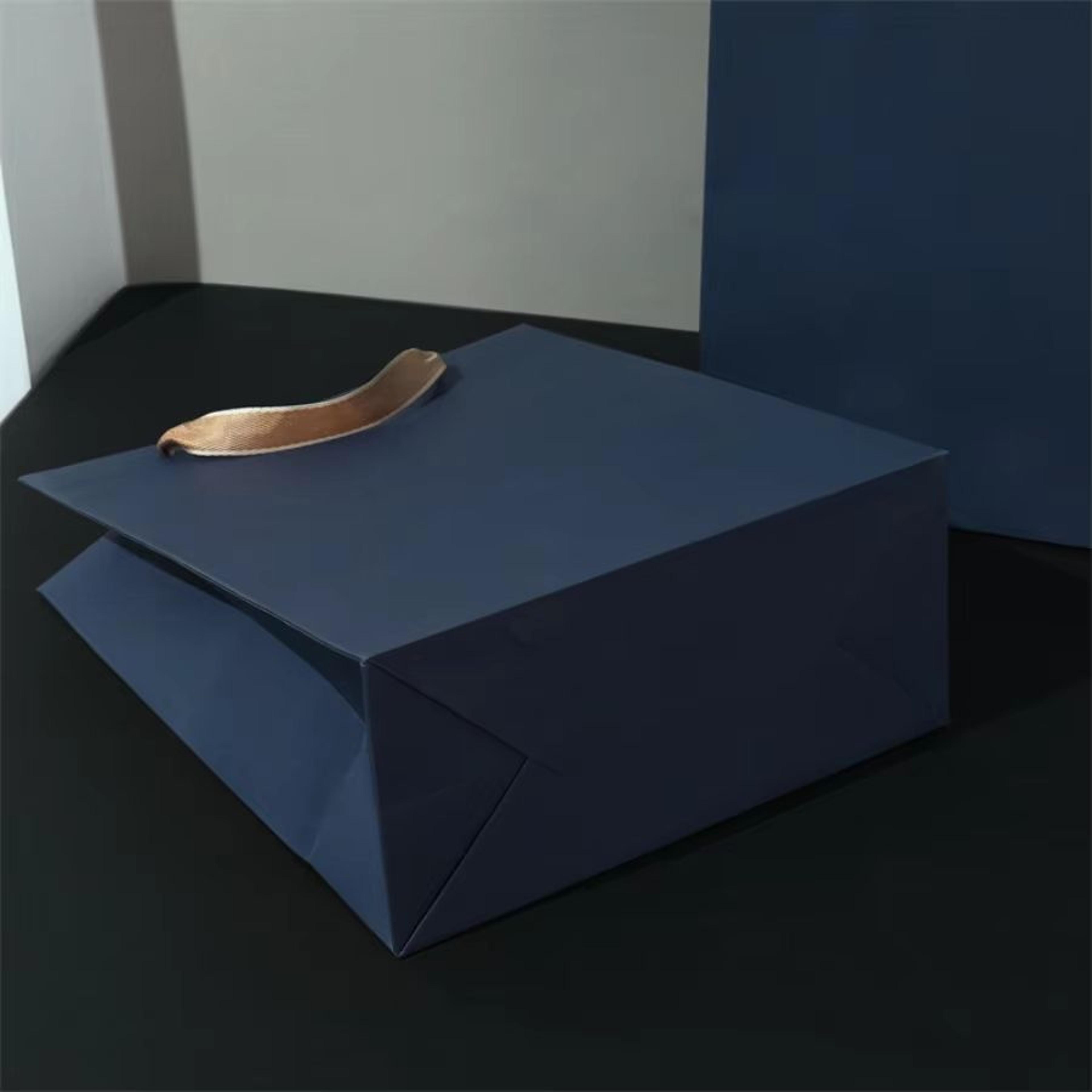 Retro Navy 3Pack Fashion Gift Packaging Paper Bags For Boutique  Retail 4