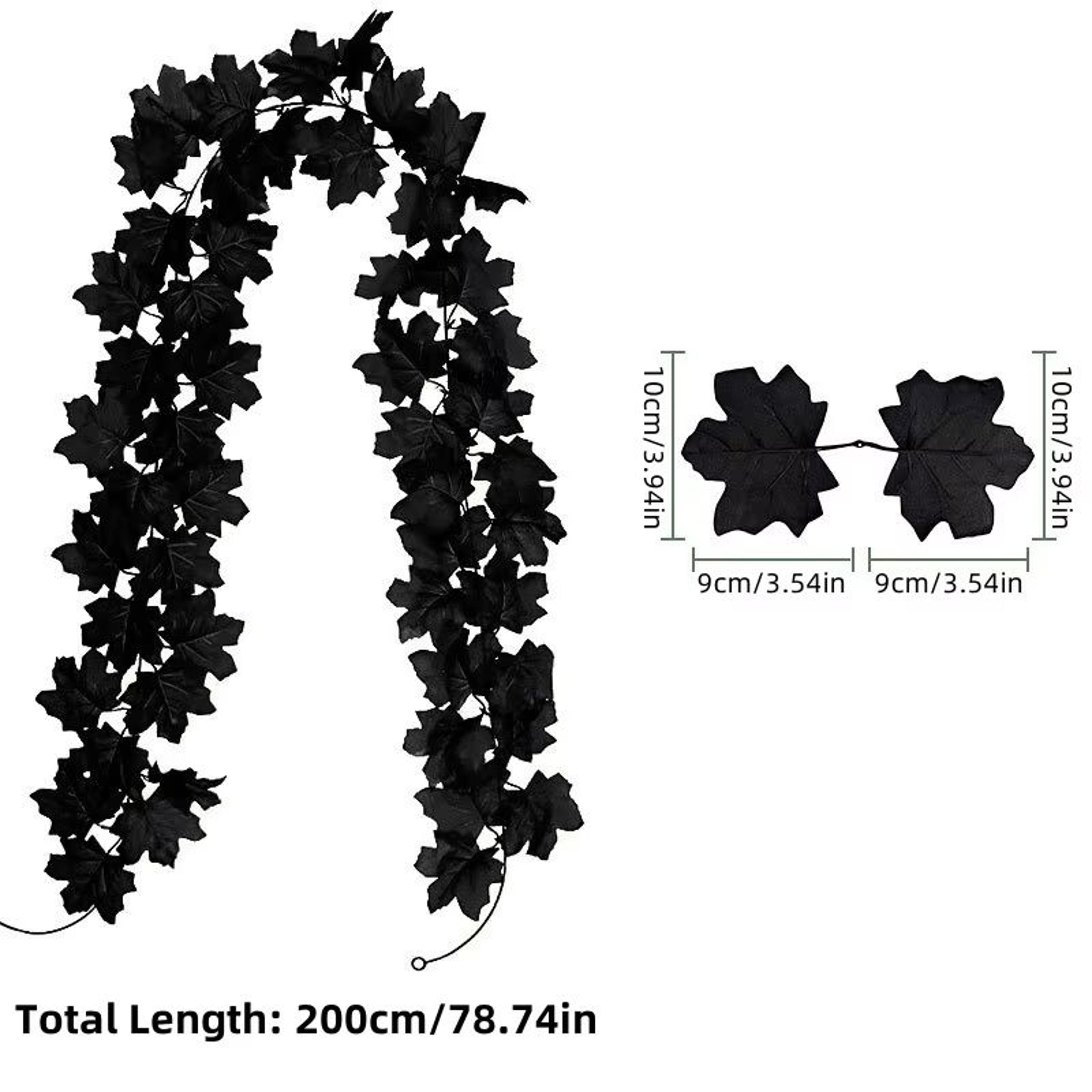Autumn Maple Leaf Vine Garland For Halloween And Thanksgiving Decor 8