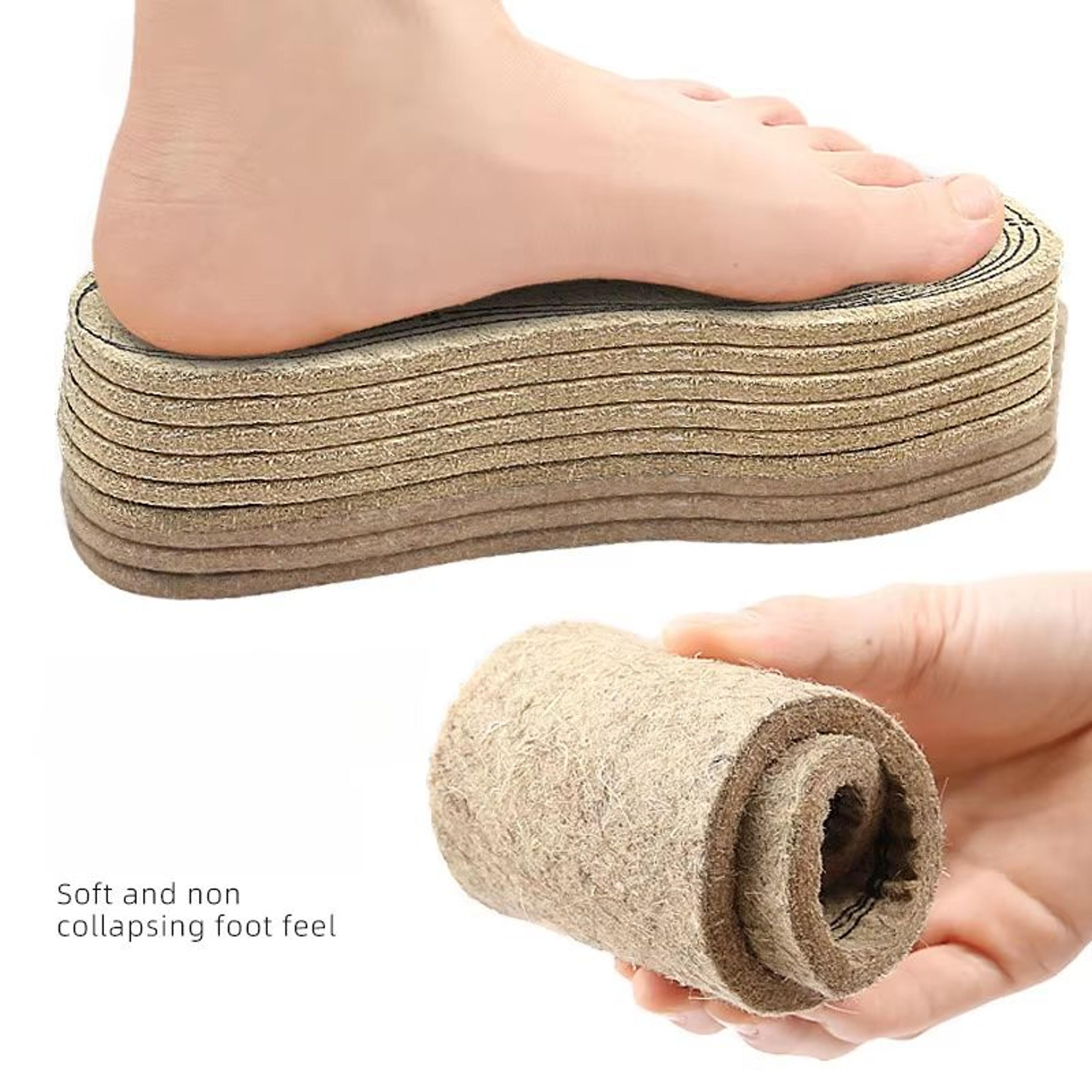 Custom Cut Wool Felt Warm Insoles For AutumnWinter Comfort 2