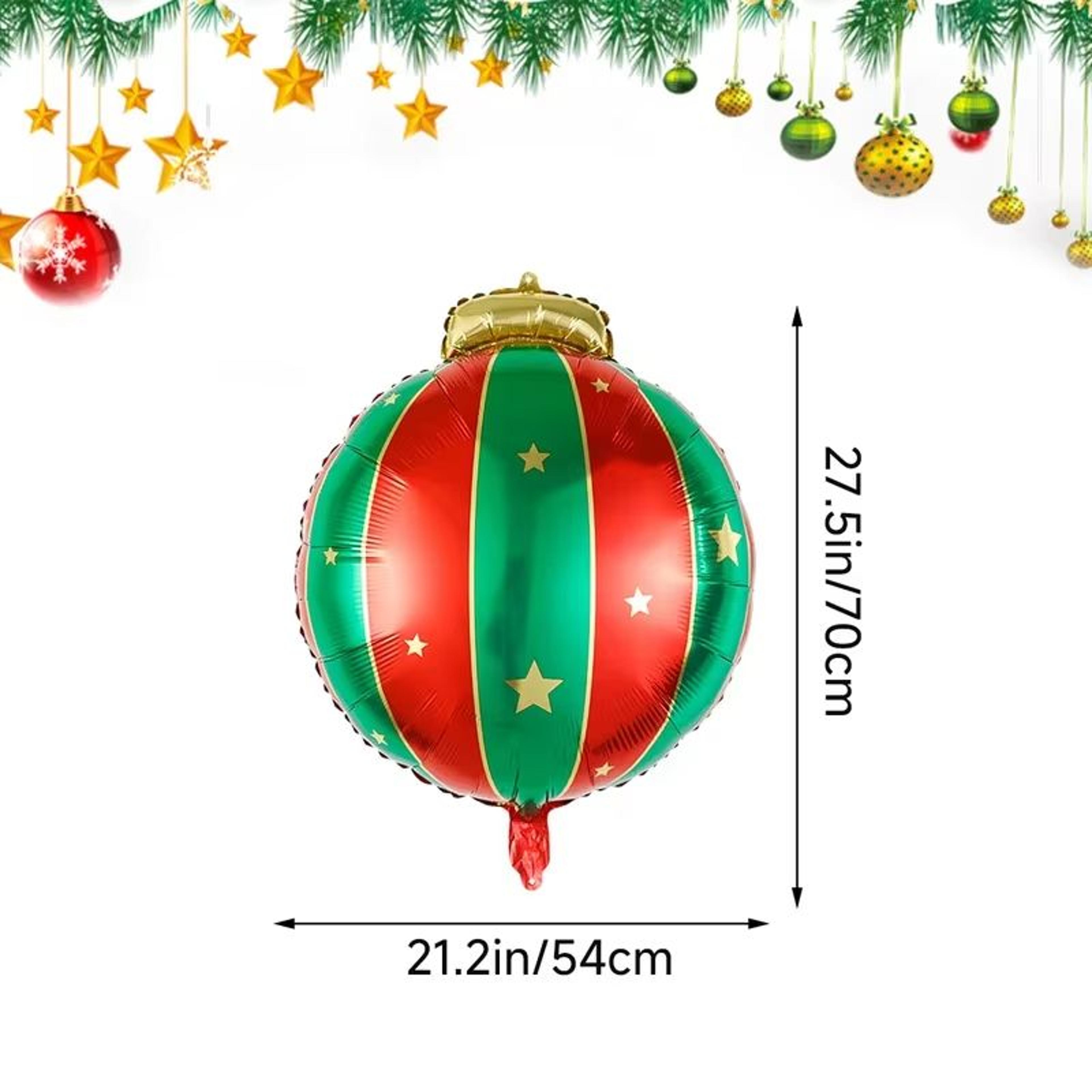 Christmas Balloon Decoration Set 5Pack Red Green Gold Star Foil Balloons Party Backdrop Decor 5