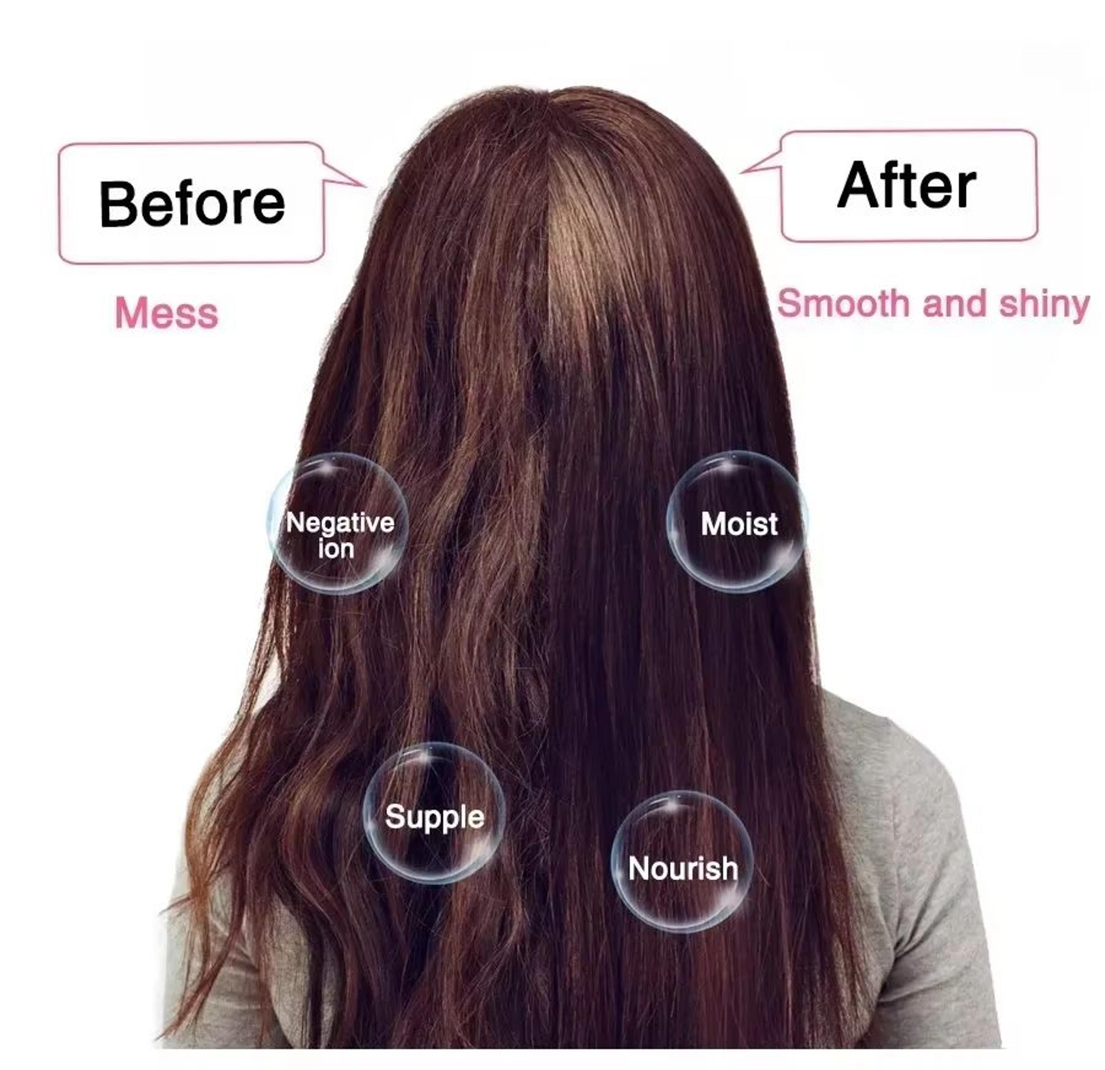 4in1 Hot Air Comb Hair Styling Tool Anionic Straightening Brush Dryer Curling  Volumizing Hot Air C 5