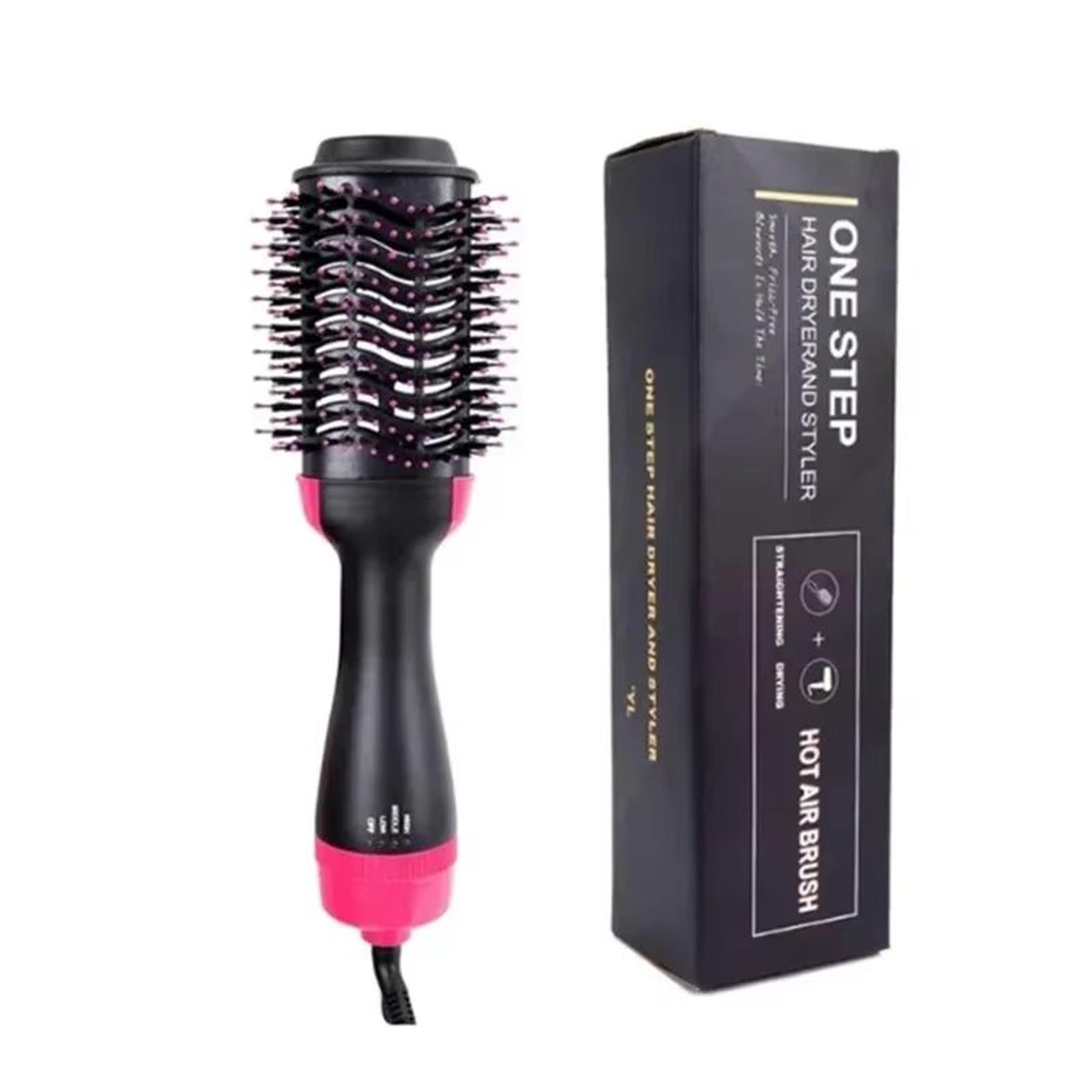 4in1 Hot Air Comb Hair Styling Tool Anionic Straightening Brush Dryer Curling  Volumizing Hot Air C 6