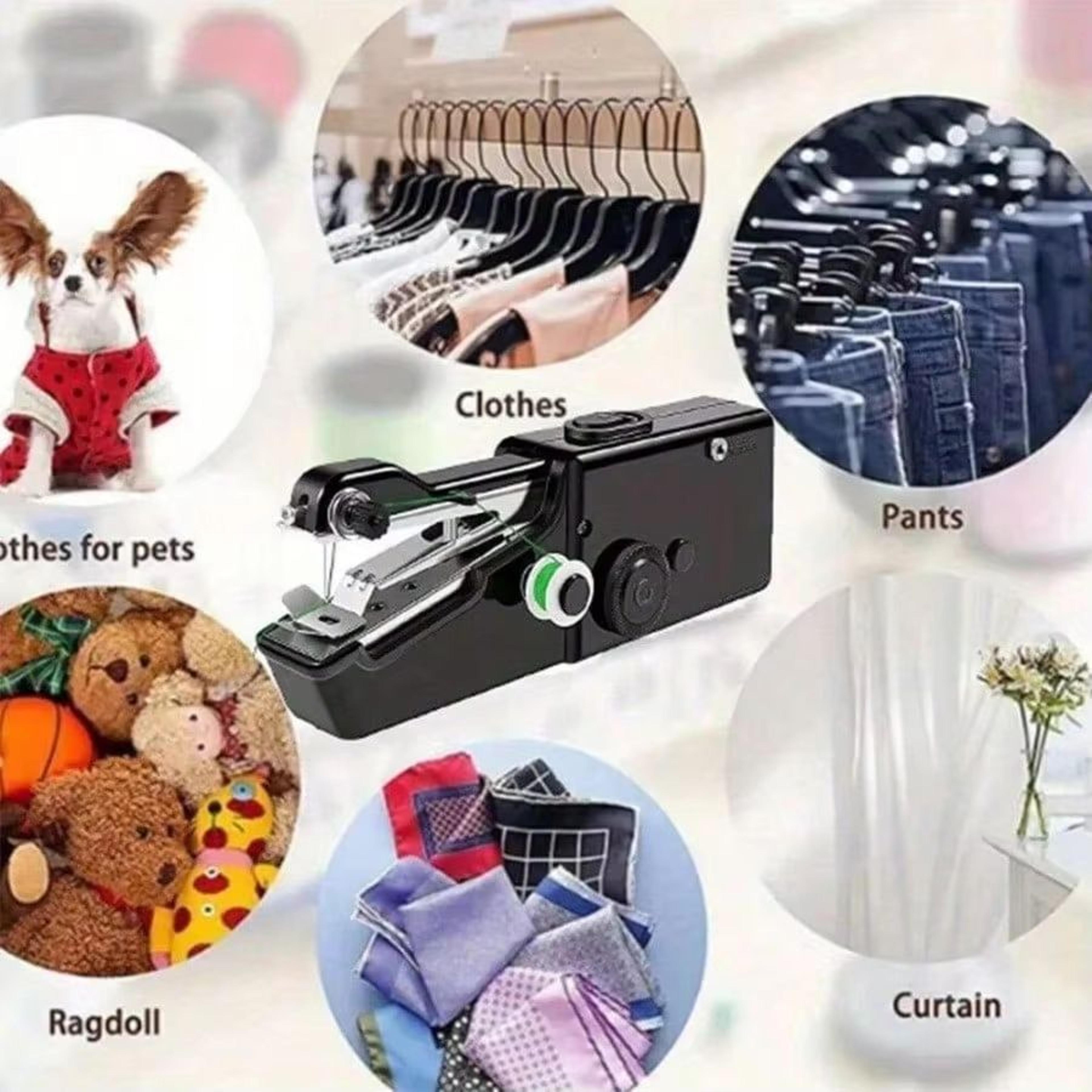 Mini Handheld Sewing Machine Portable Quick Stitch Sewing Tool For Home And Travel White 1