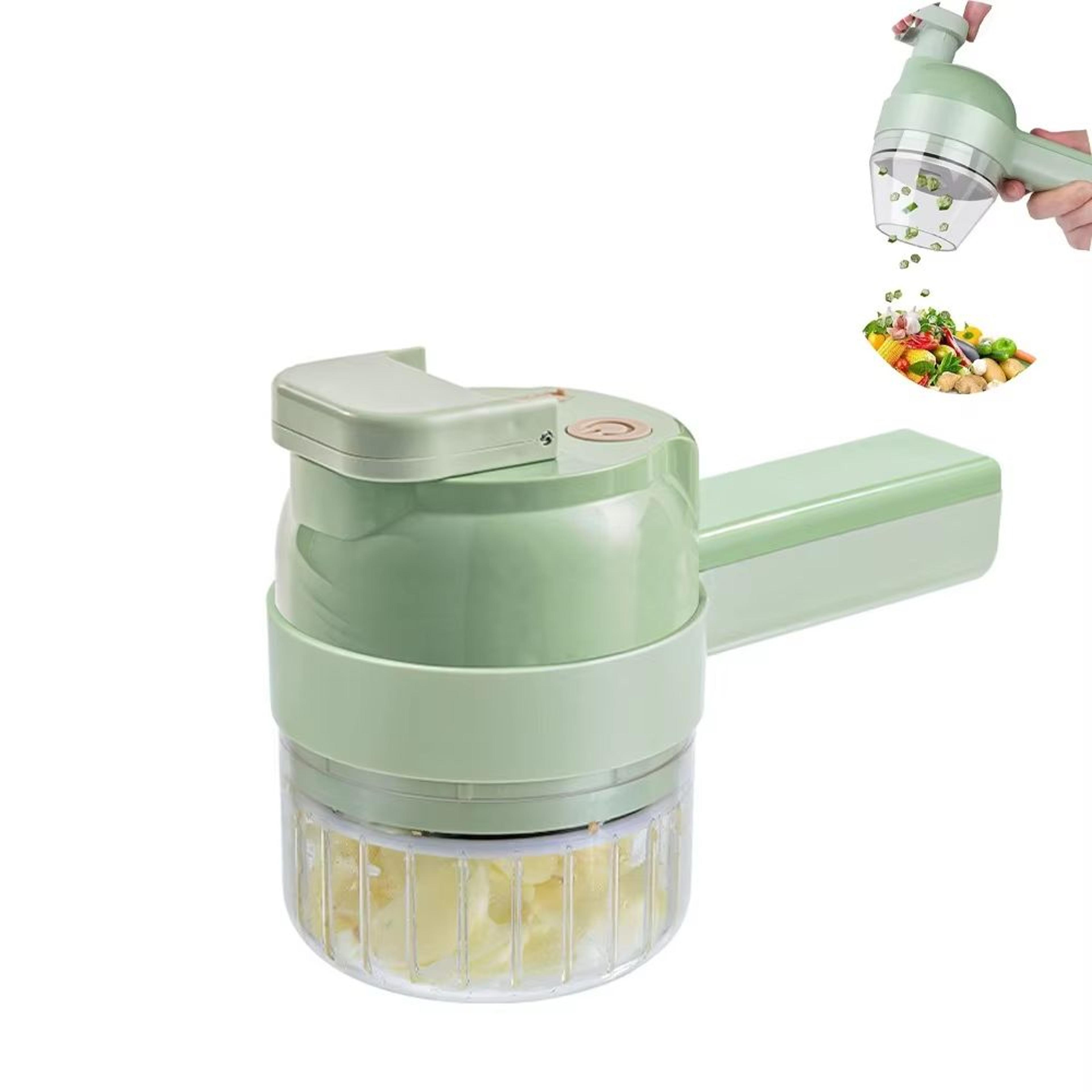 Cordless 4in1 Electric Garlic Mincer  Vegetable Cutter Set  Portable Handheld Food Chopper 2
