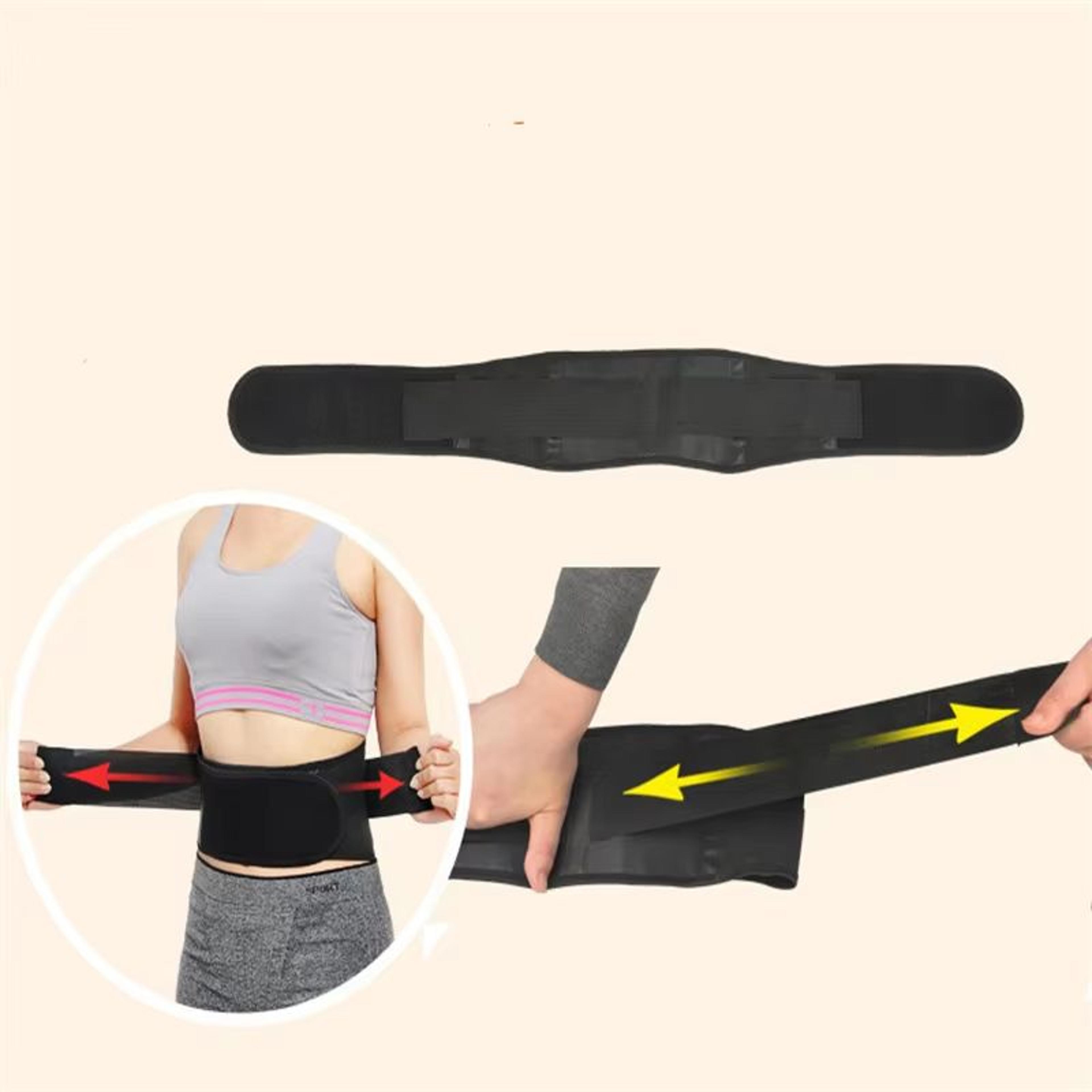 Adjustable SelfHeating Lumbar Support Belt With Massage Band For Back Pain Relief 5