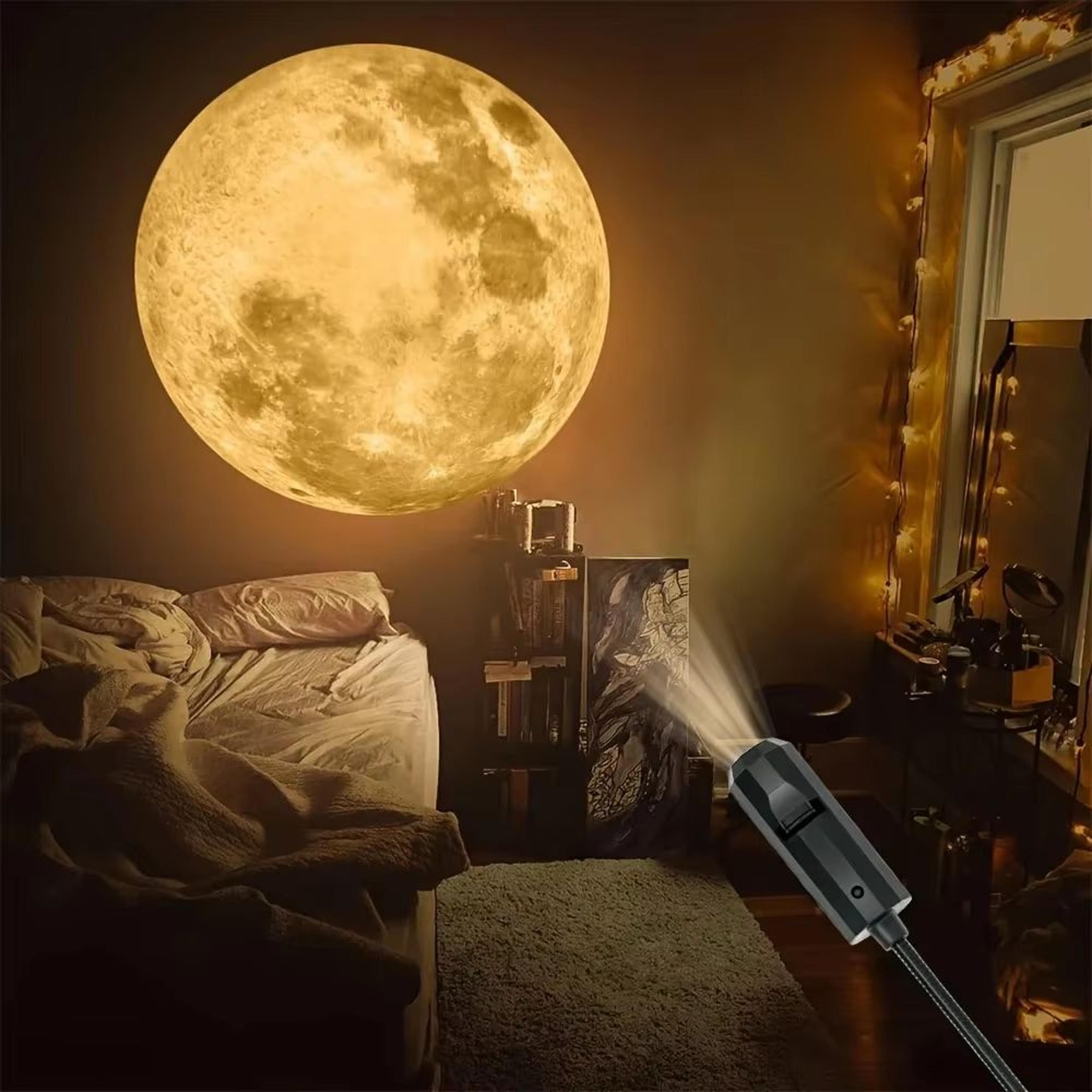 usb ceiling moon and earth projection atmosphere light for room decor