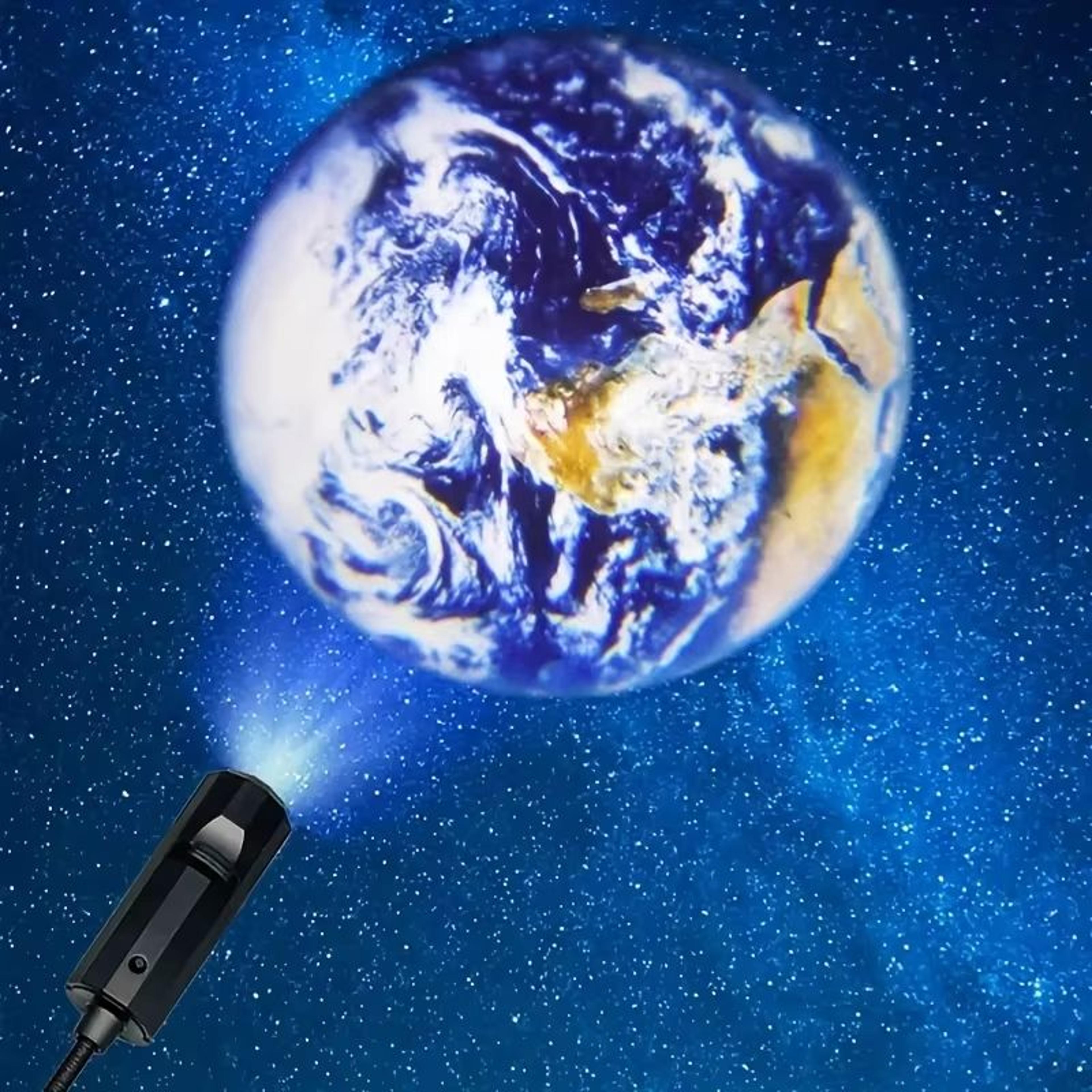 USB Ceiling Moon And Earth Projection Atmosphere Light For Room Decor 2