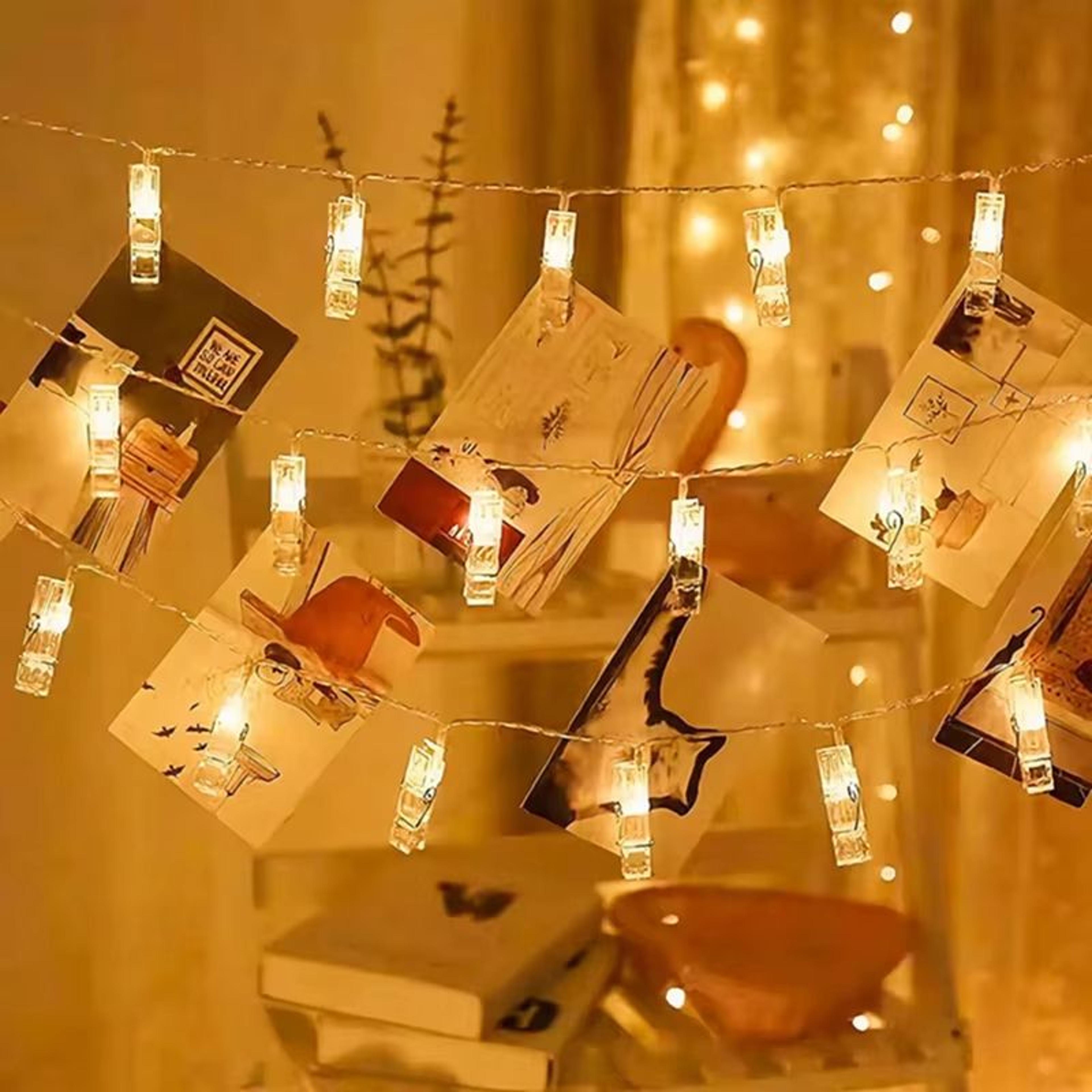 Photo Clip String Lights With 10203040 LED Fairy Lights For Pictures Cards And Party Decor 3