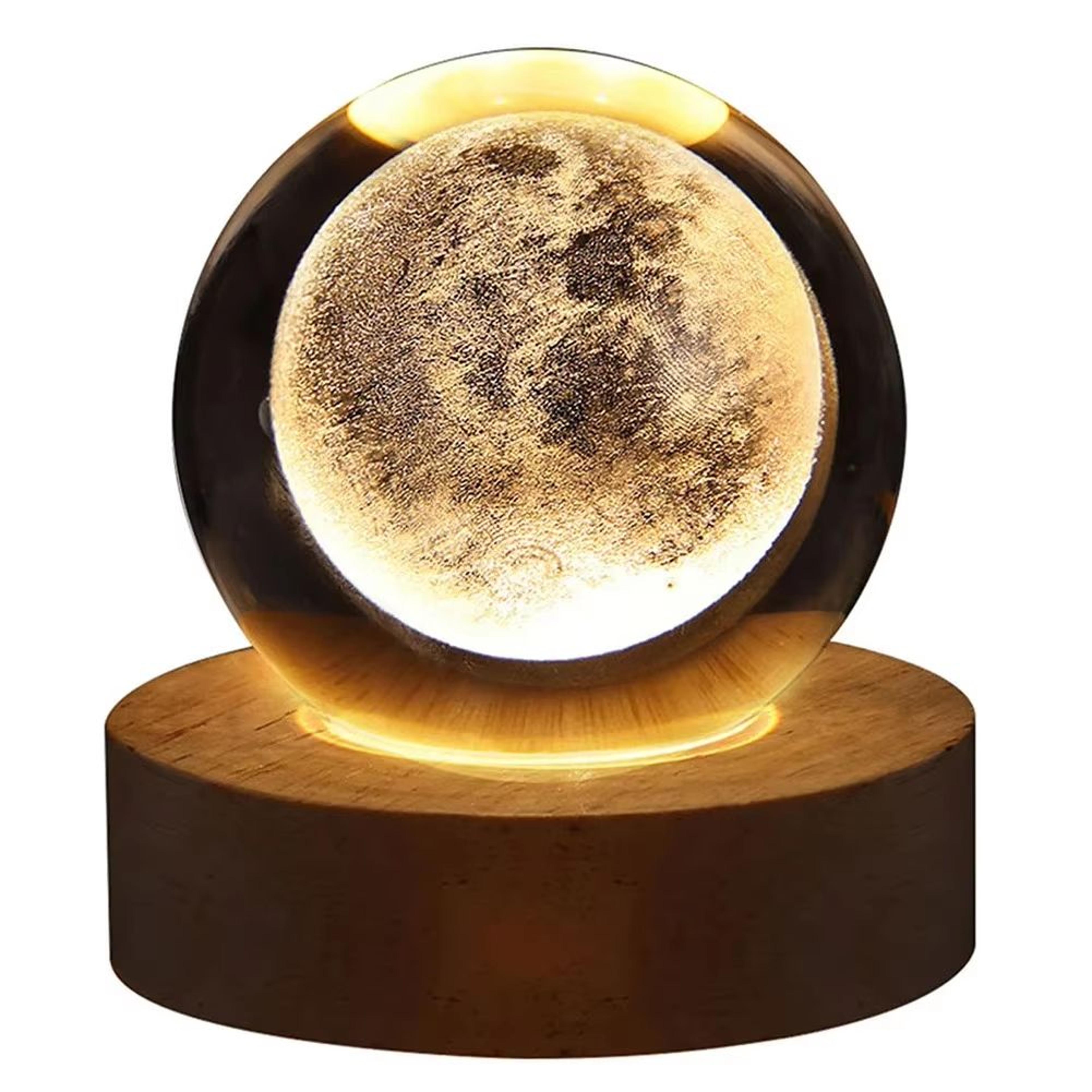 3D Crystal Ball Galaxy Lamp USB Night Light With Planet Projection For Cozy Room Decor 6