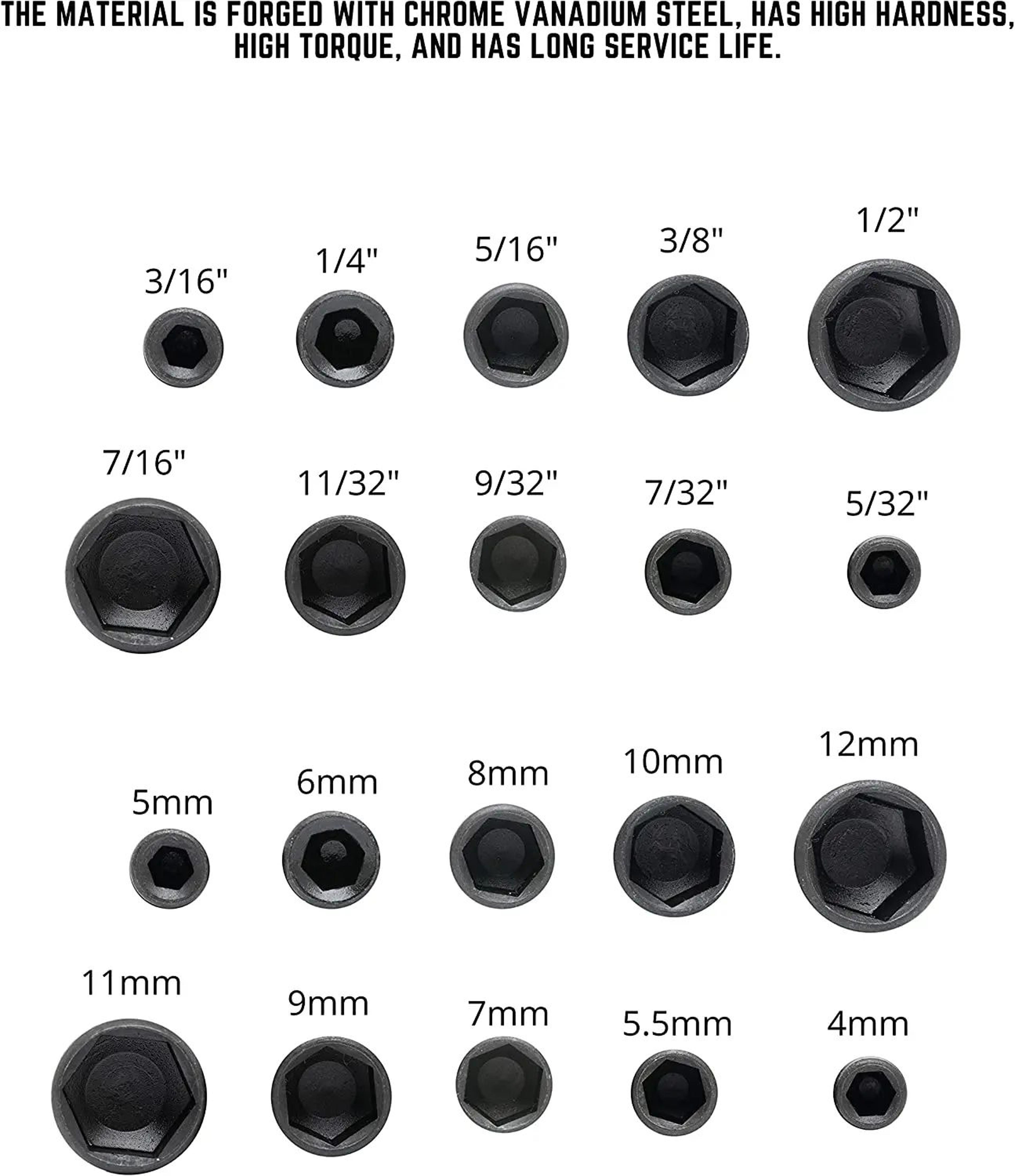 9Piece Hex Nut Driver And Socket Bit Set 5mm13mm For Screwdrivers And Wrenches 2