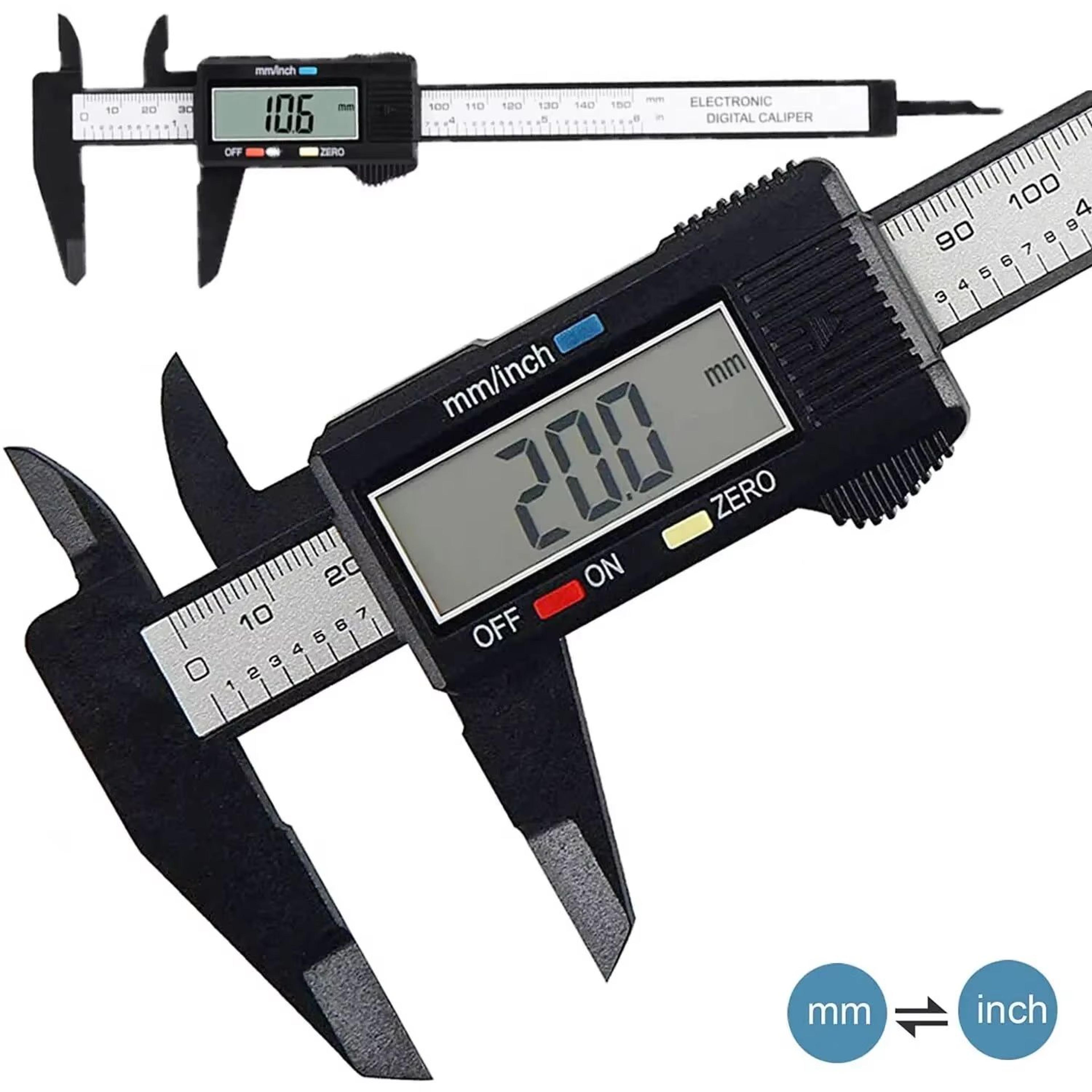 Digital Carbon Fiber Electronic Caliper Gauge 6 In4 In Precision Measuring Tool 1