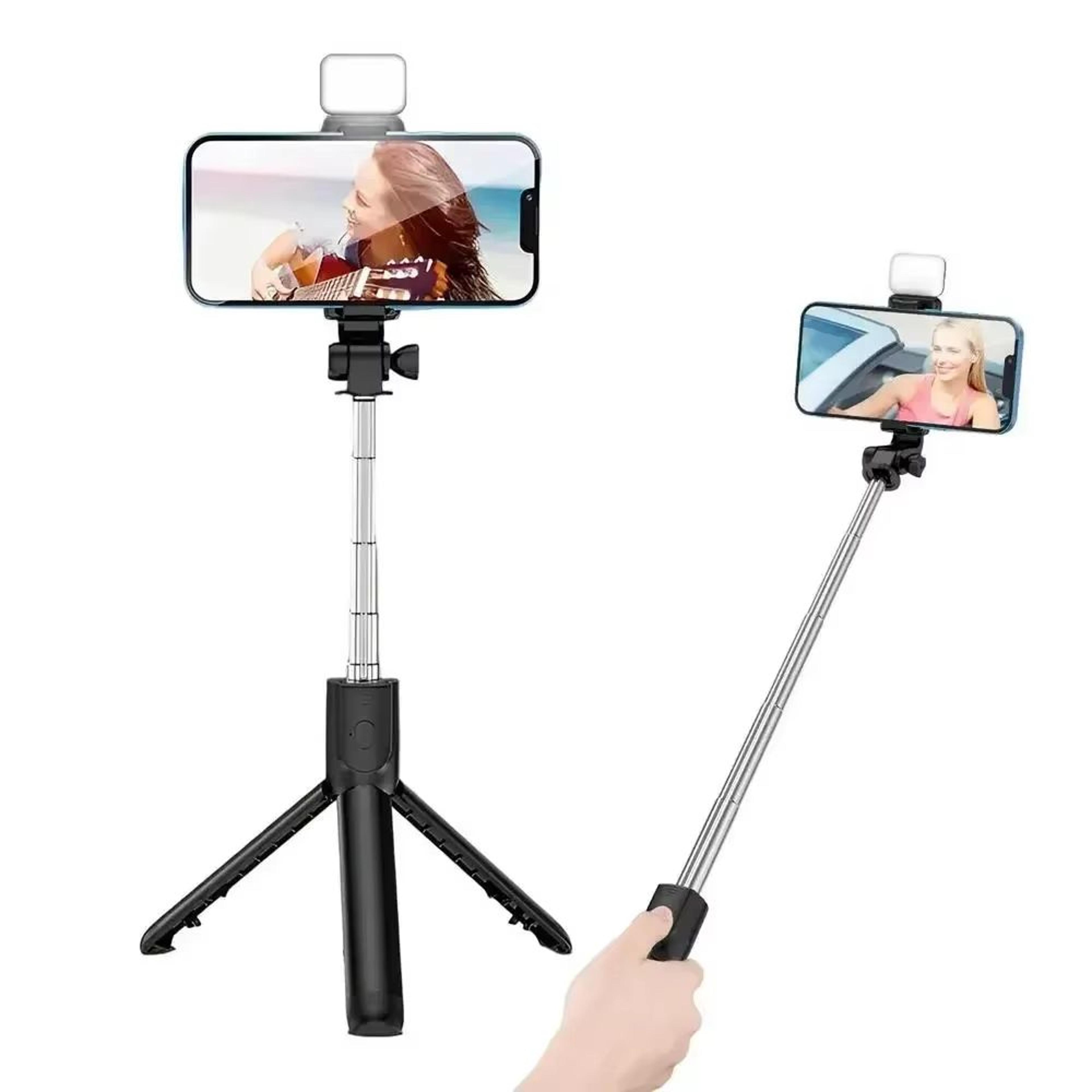 360 Rotation Selfie Stick Tripod With Phone Holder Retractable Stand For Photos And Videos 1