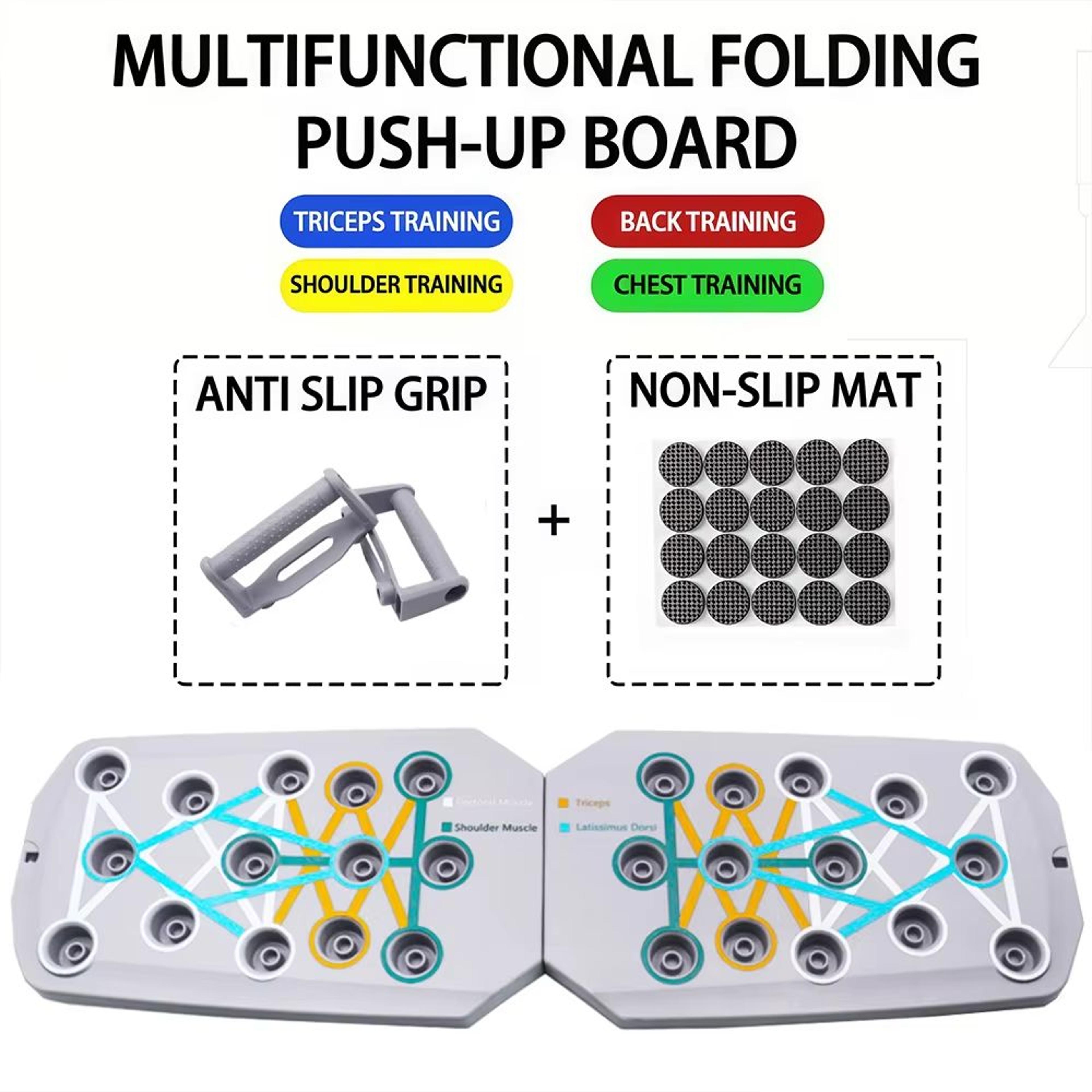 Portable Multifunctional Foldable PushUp Board Set For Full Body Fitness 7