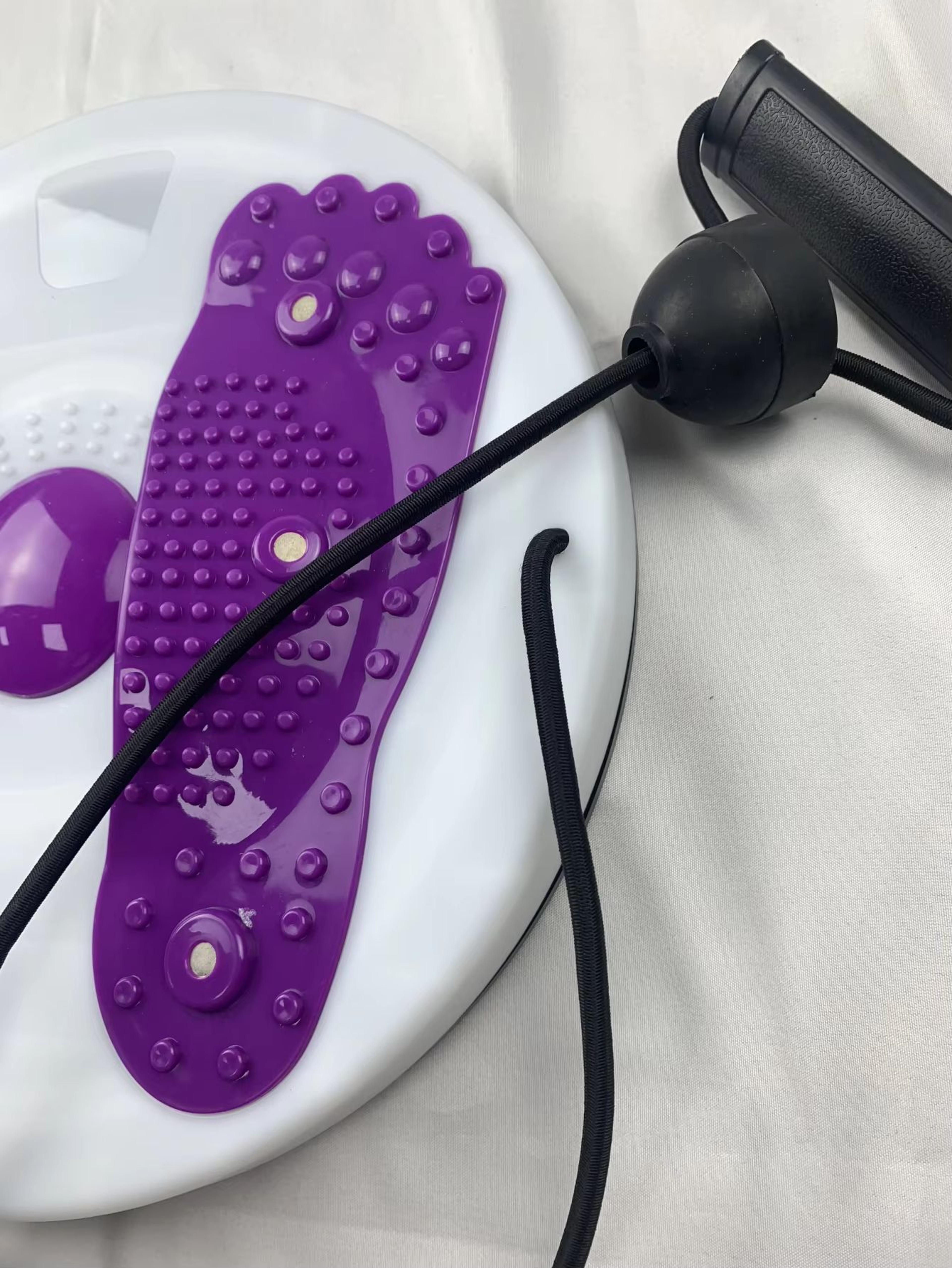 Portable Magnetic Waist Twisting Disc With Foot Massage For Core Fitness 4