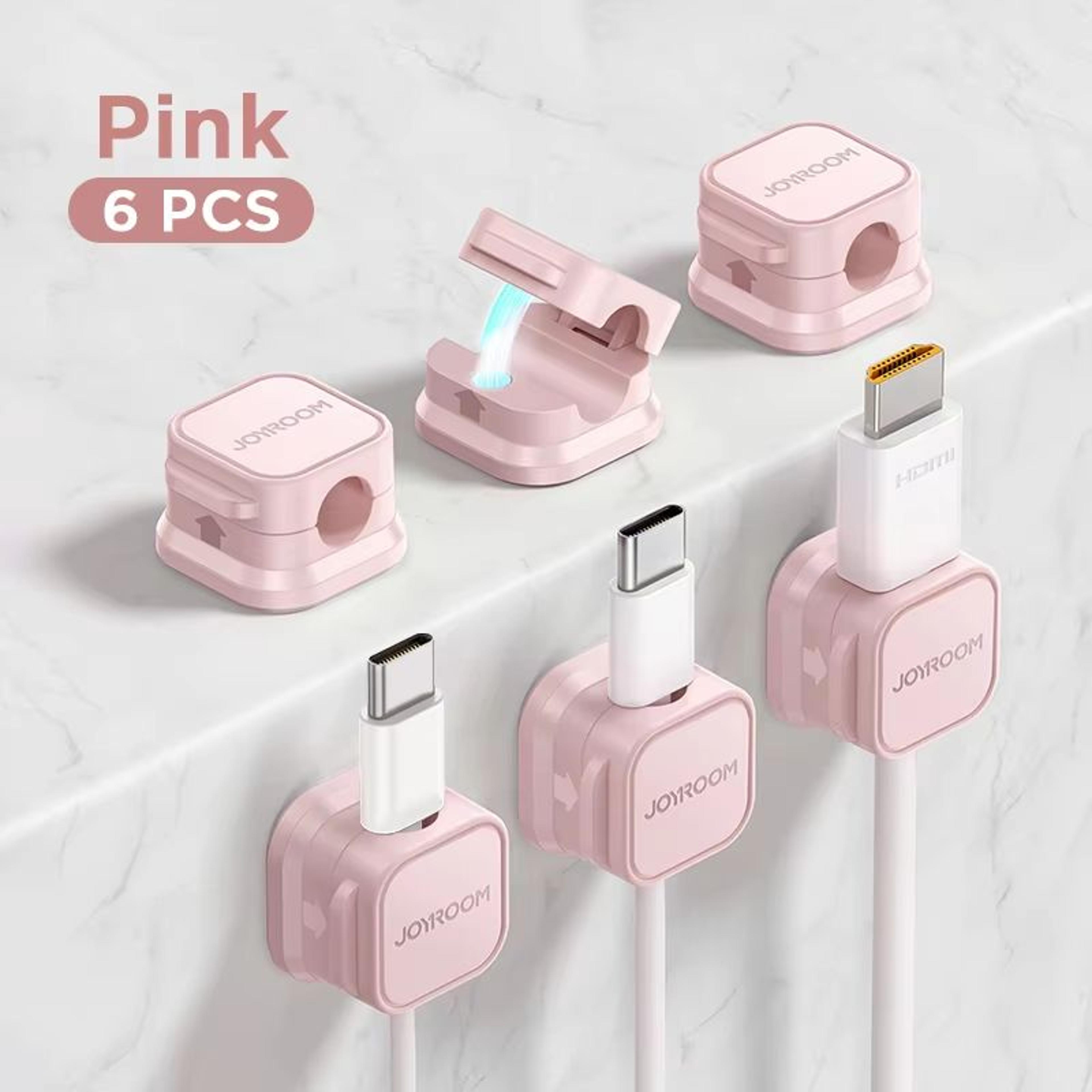 JOYROOM Magnetic Cable Clips Adjustable Cord Holder For Desk And Cable Management 12
