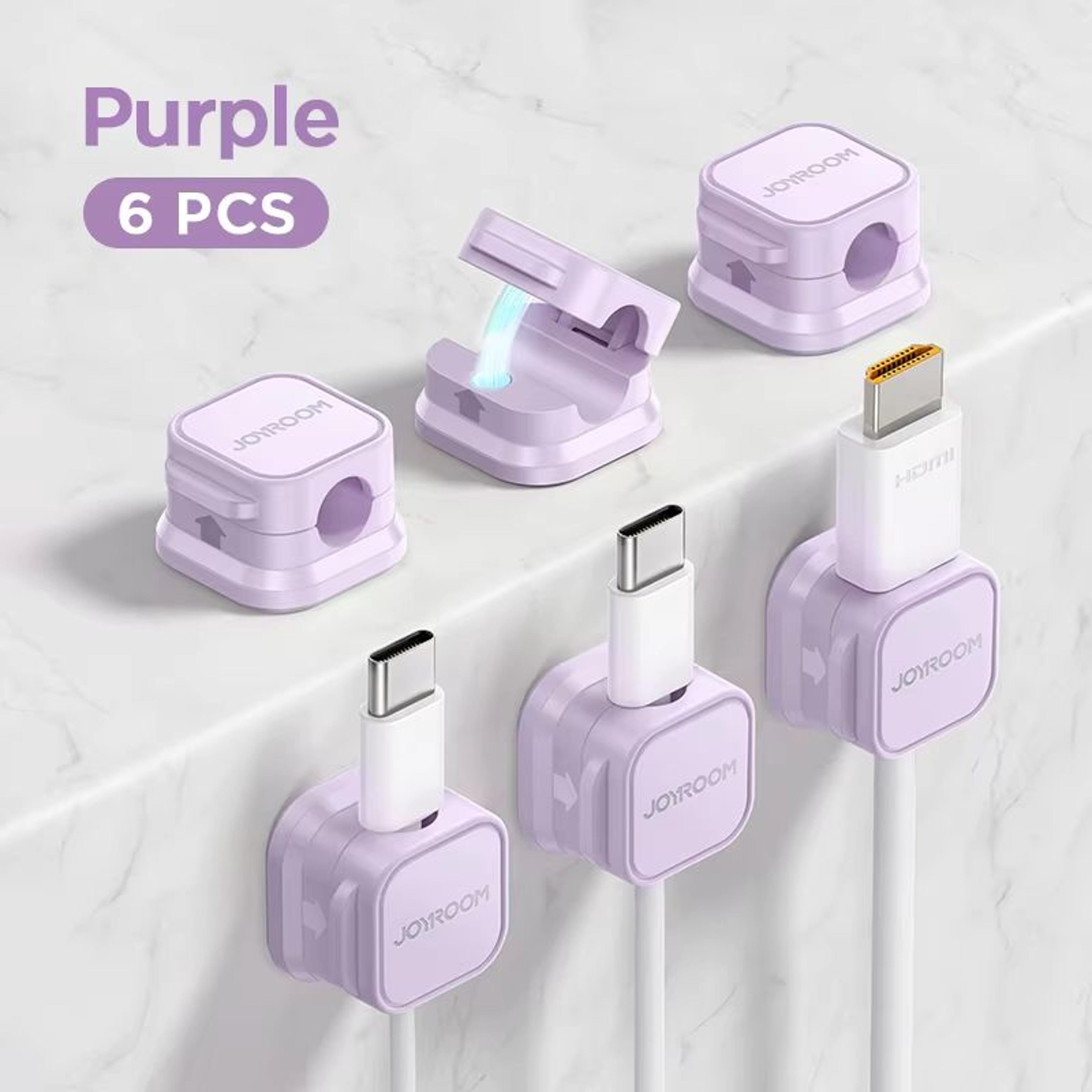 JOYROOM Magnetic Cable Clips Adjustable Cord Holder For Desk And Cable Management 13