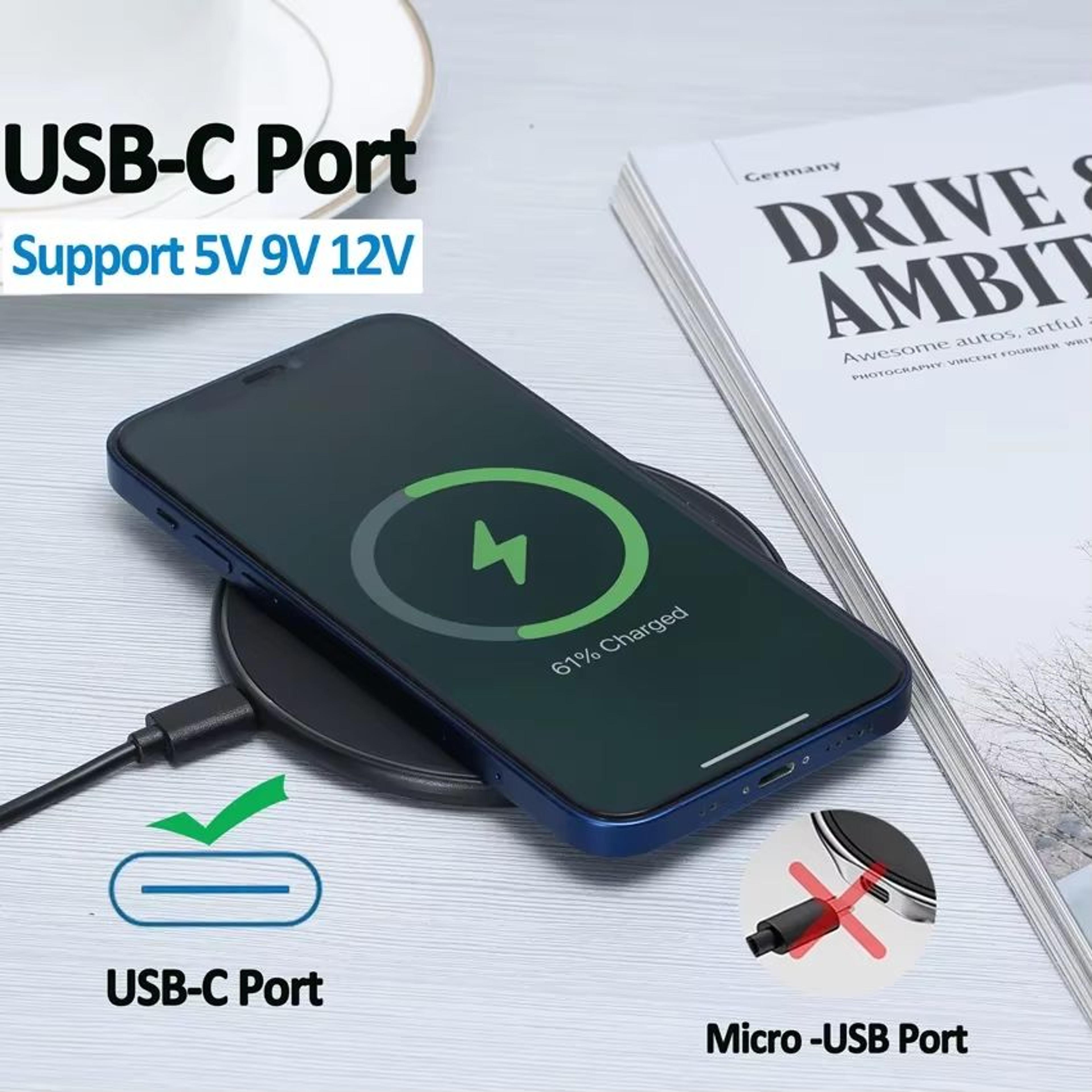 100W Fast Wireless Charging Pad For IPhone And Samsung Galaxy Phones 1
