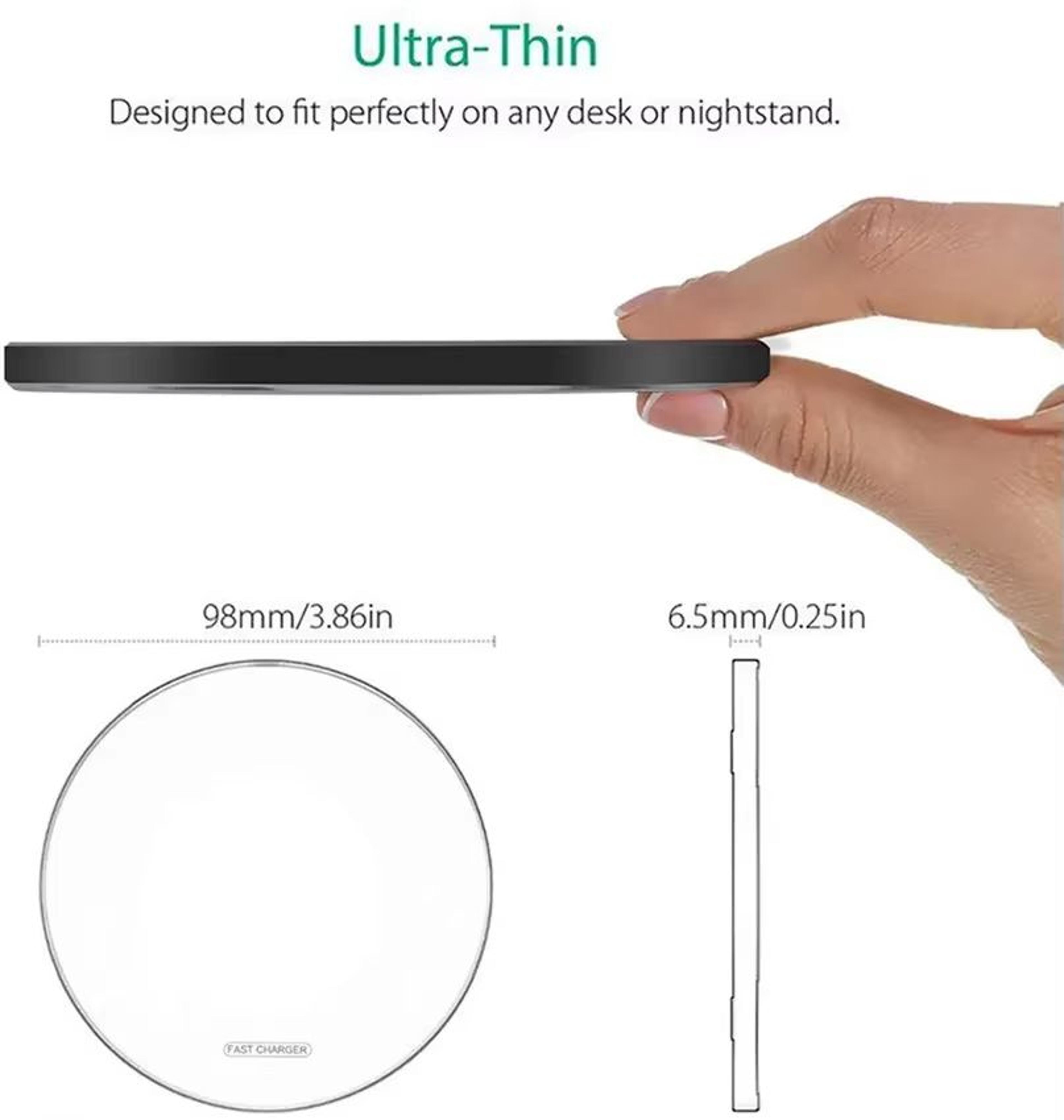 100W Fast Wireless Charging Pad For IPhone And Samsung Galaxy Phones 3