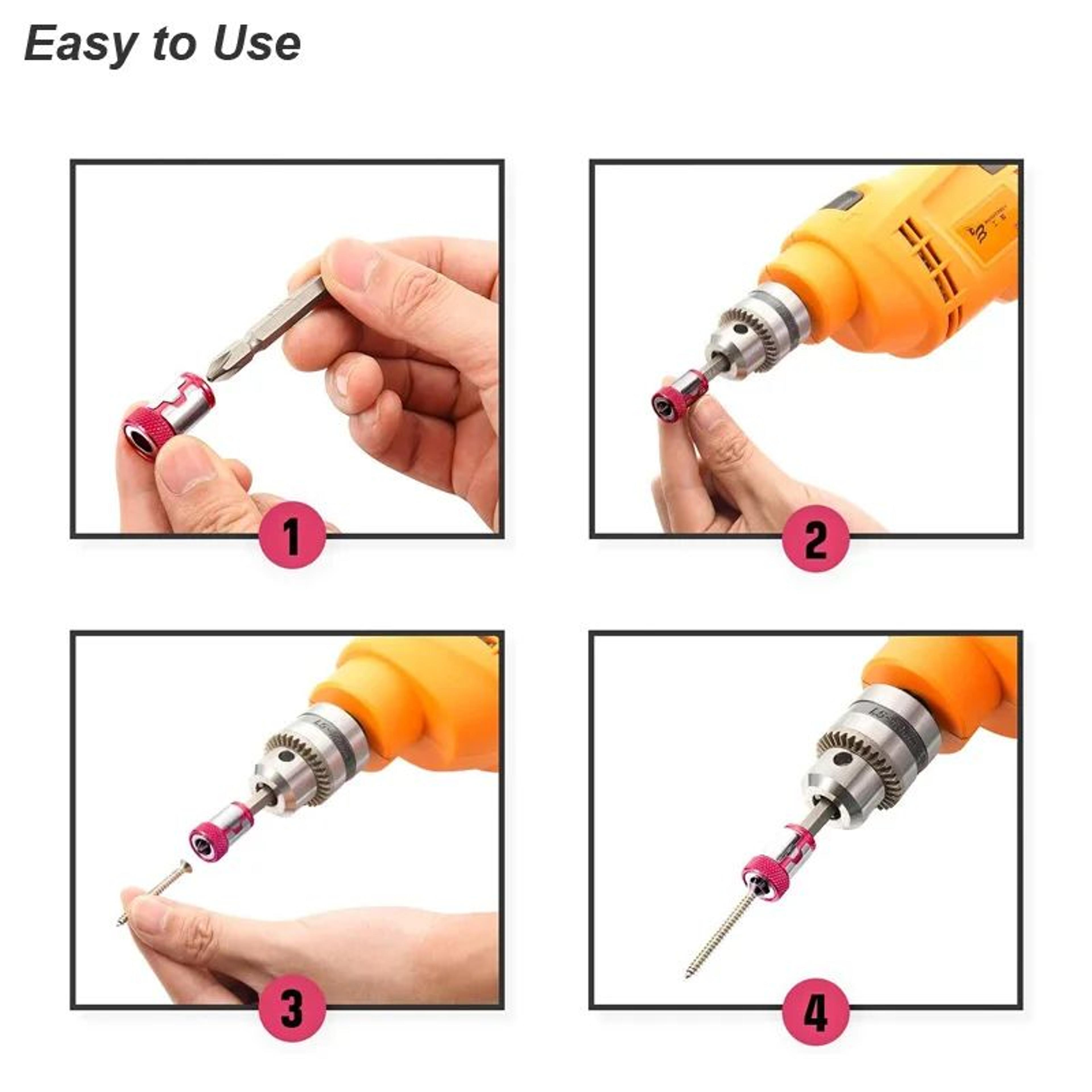 Magnetic Ring 14 Screwdriver Bit Holder Adapter For Phillips And Power Tools 2