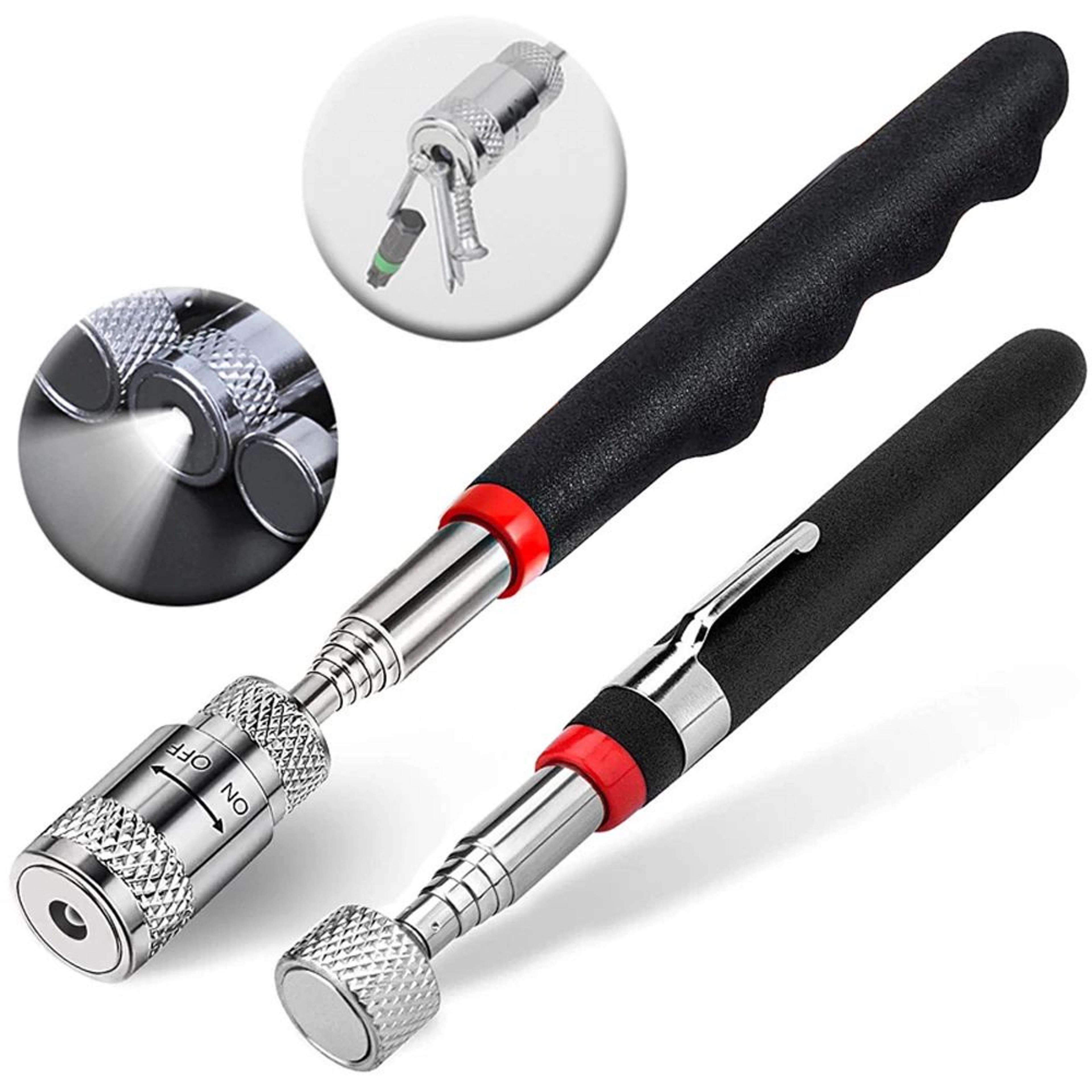 telescopic magnetic pickup tool pen for screws, nuts and bolts