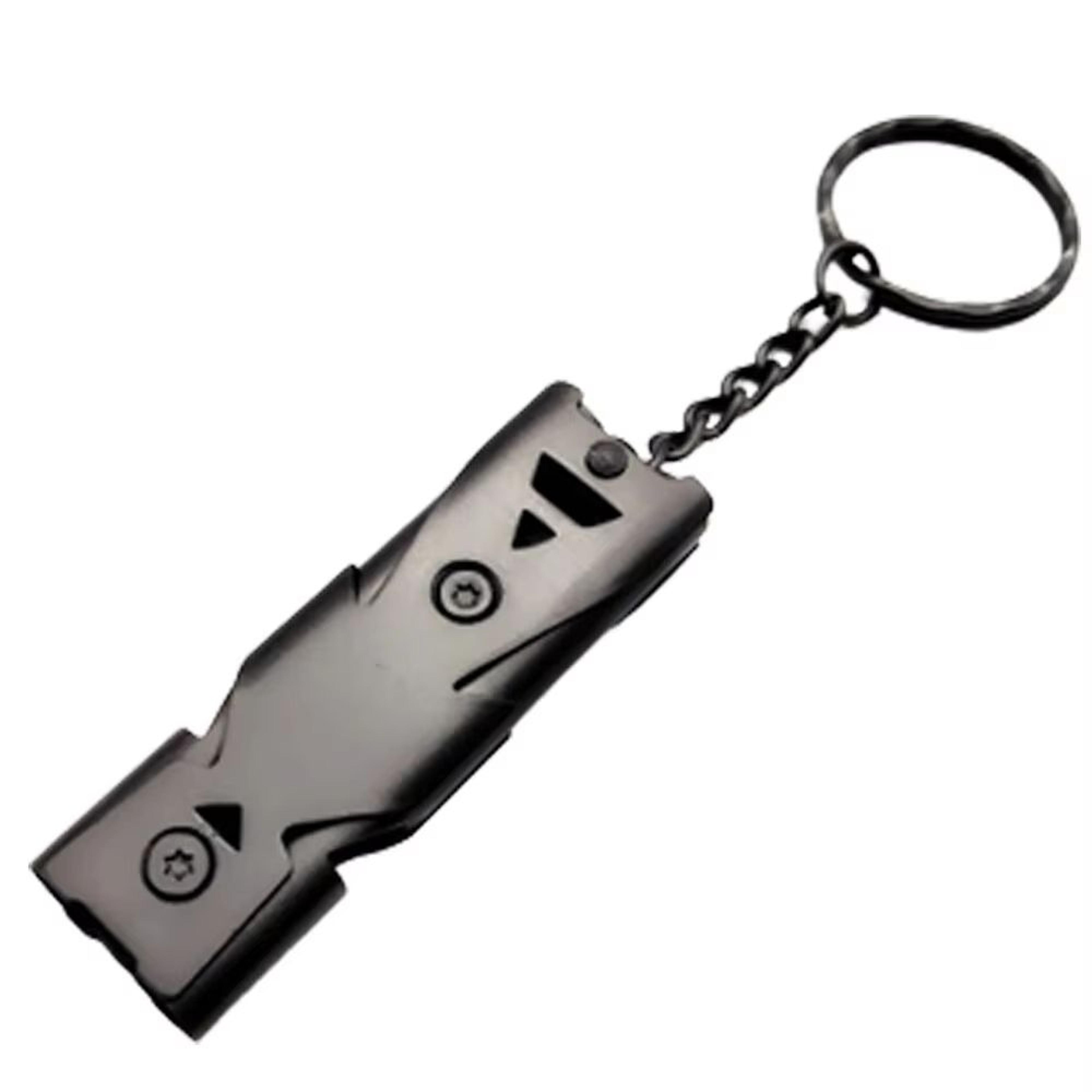 Double Pipe HighDecibel Survival Whistle Keychain Outdoor Tool 6
