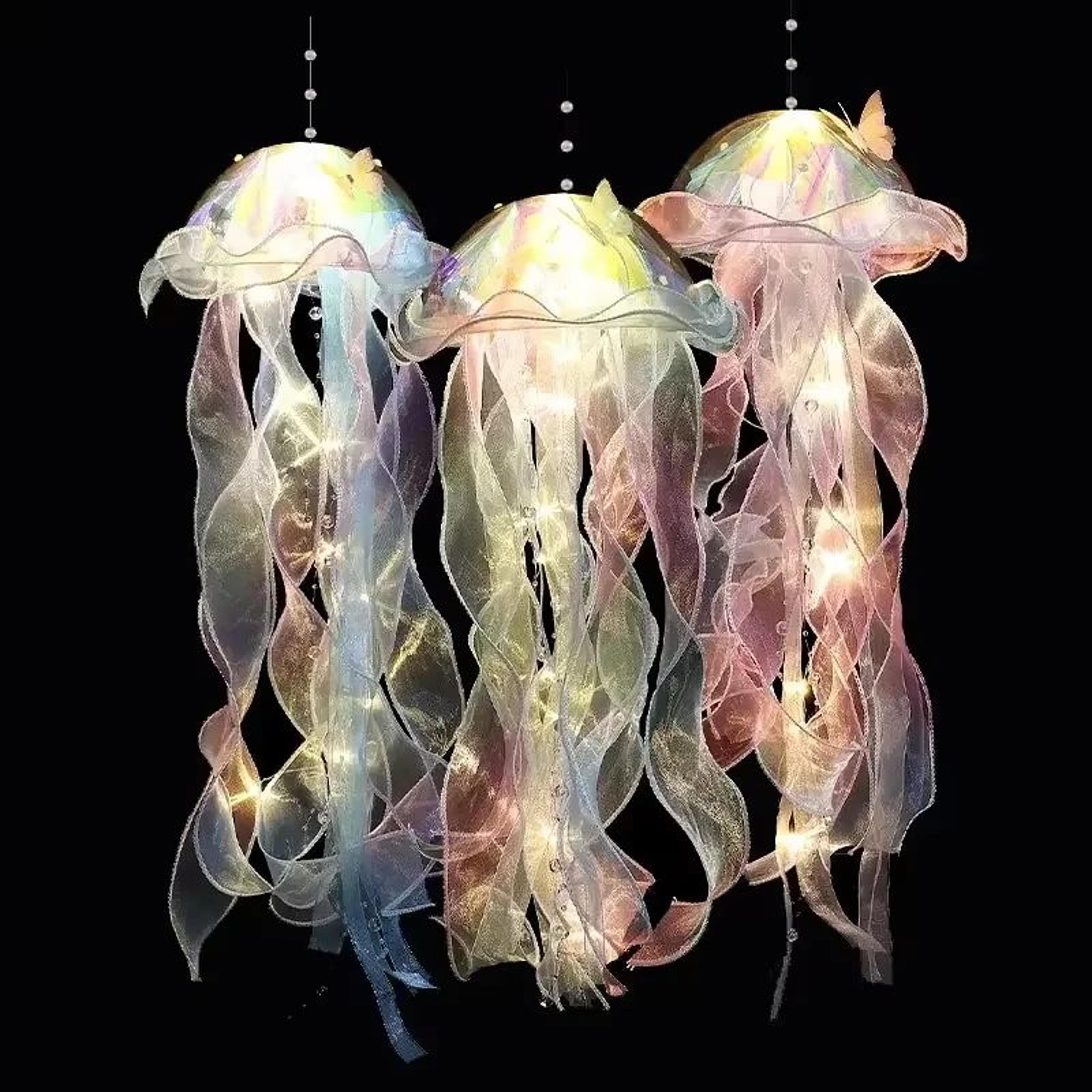 Gradient Jellyfish LED Pendant Light Decoration For Festival And Home 0