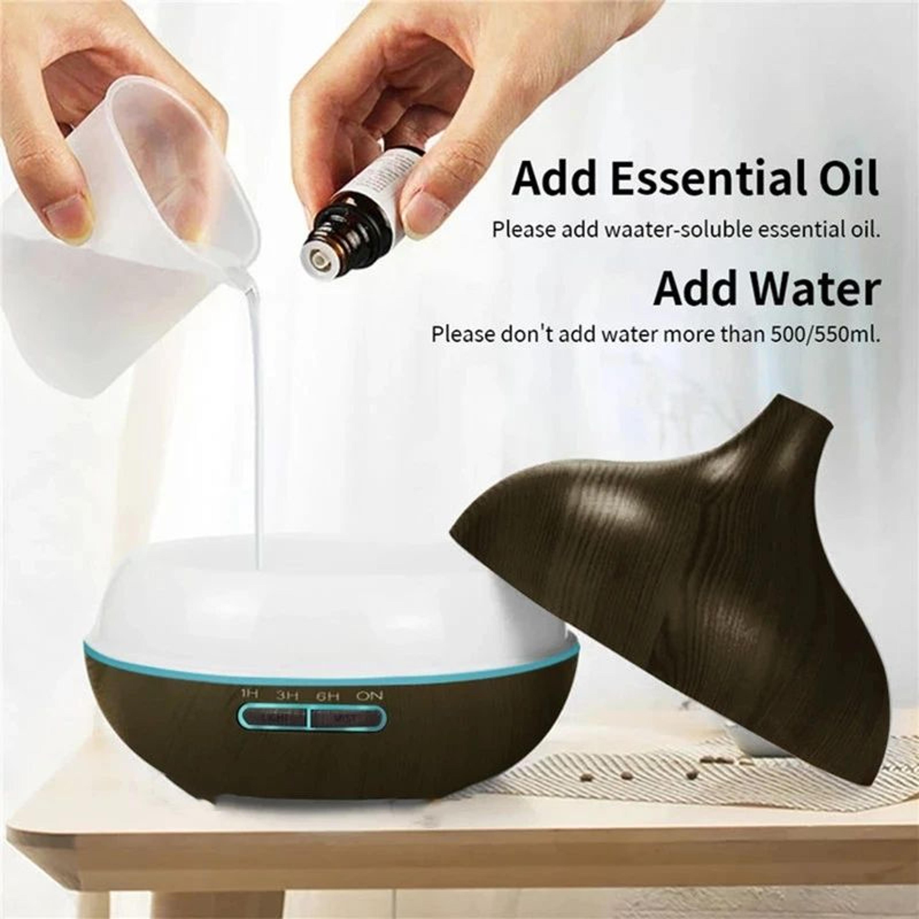 186 Fl Oz USB Aroma Diffuser With 7 Color LED Lights And Remote Control 3