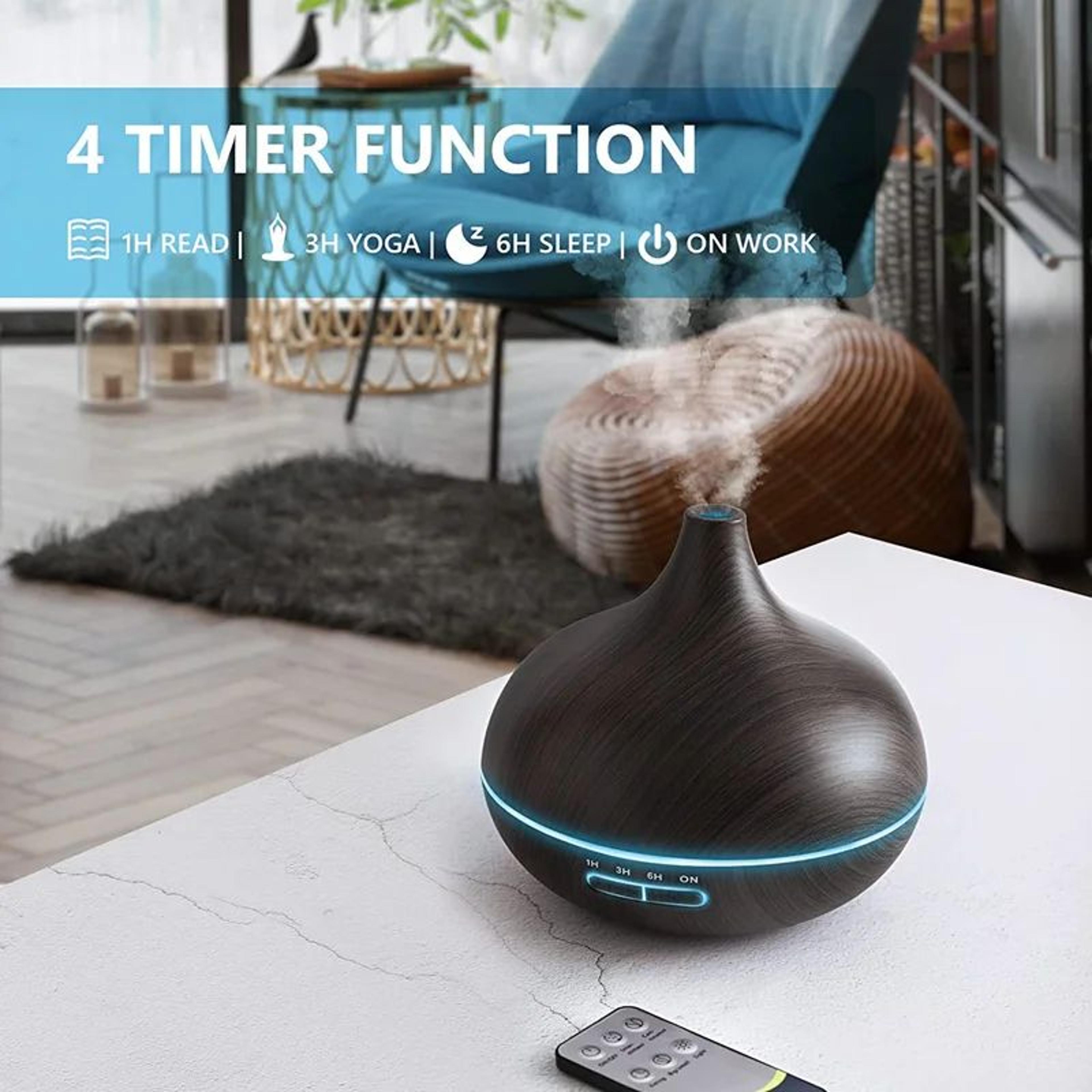 186 Fl Oz USB Aroma Diffuser With 7 Color LED Lights And Remote Control 4