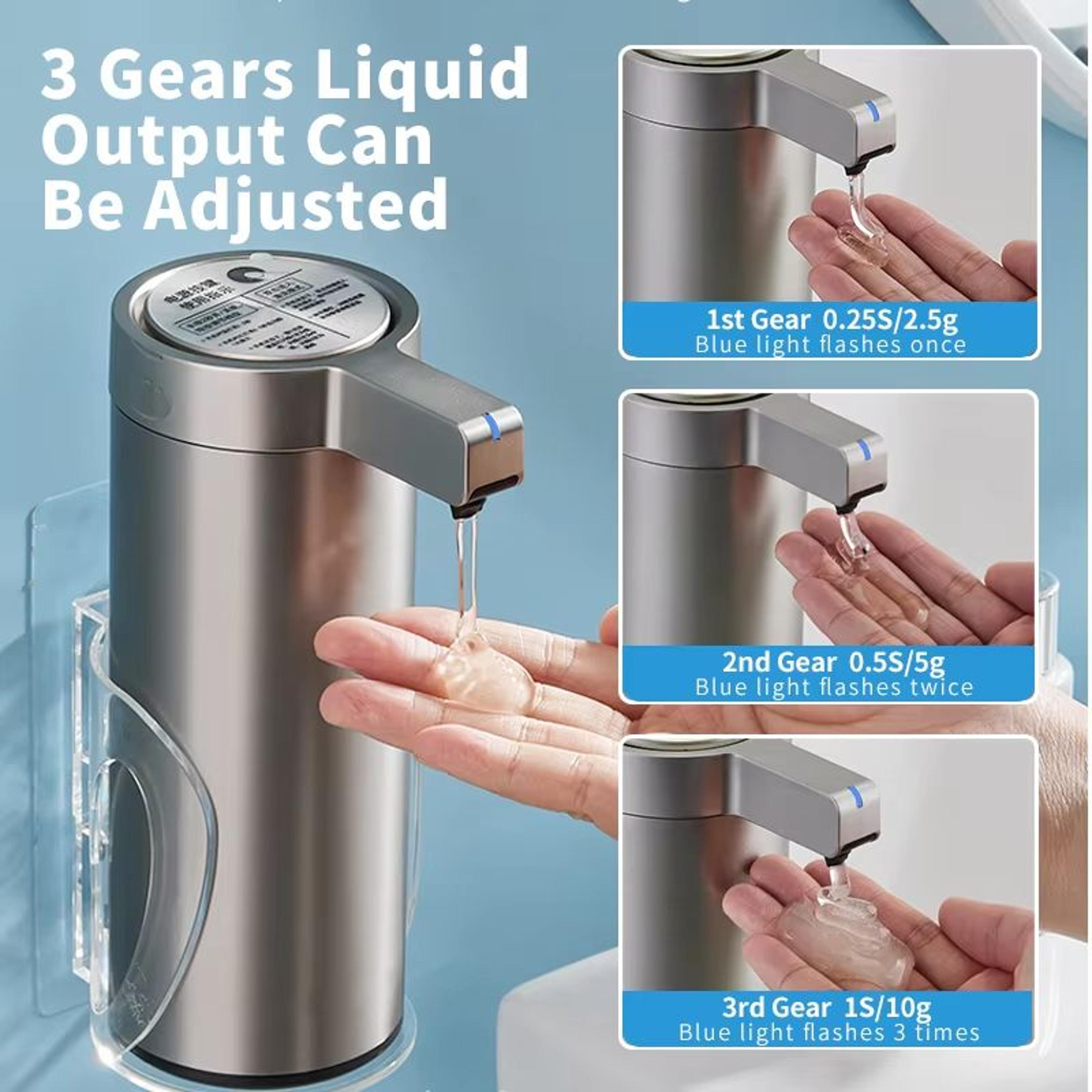 Automatic Kitchen Soap Dispenser Stainless Steel Sensor Hand Wash And Sanitizer Pump 3