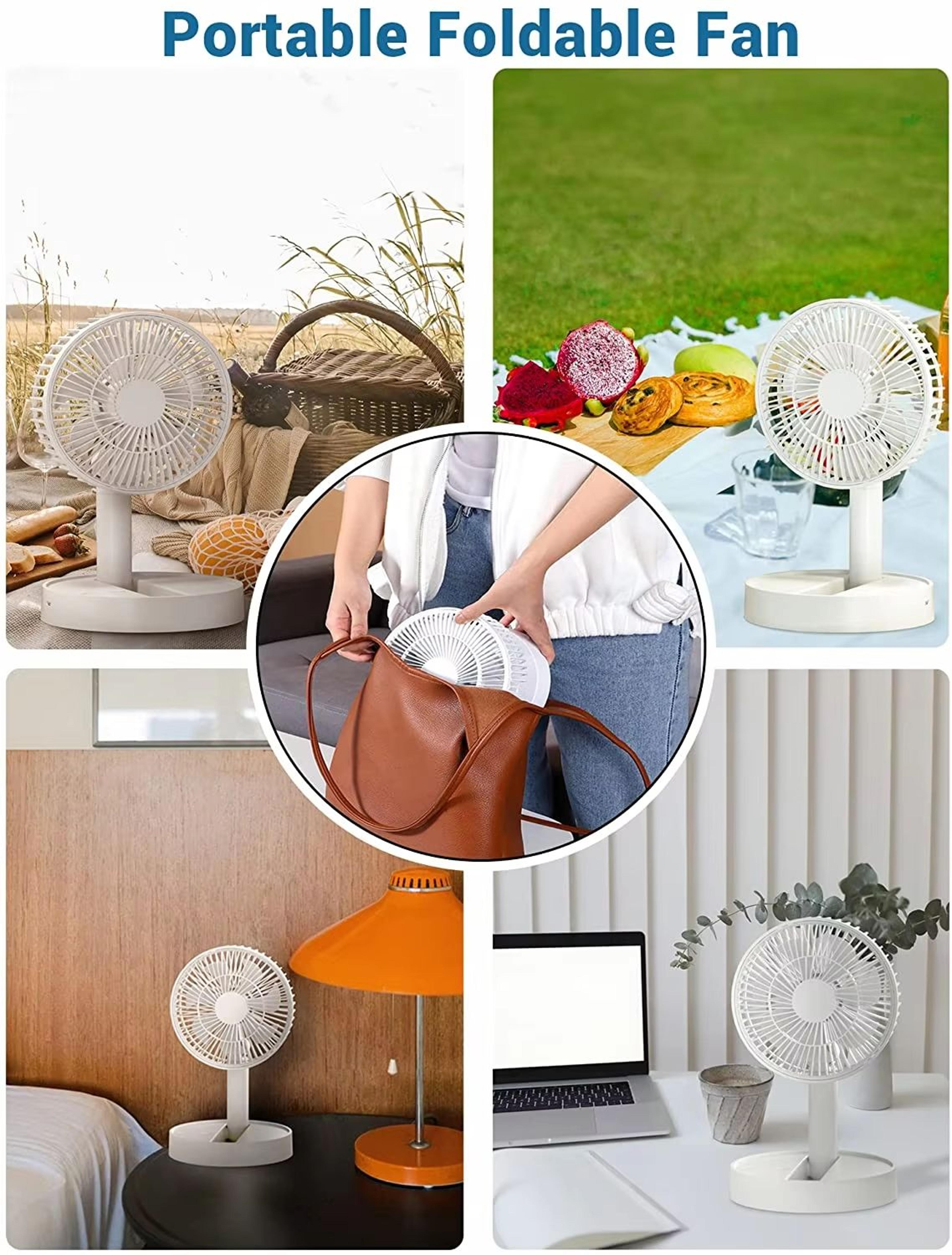 USB Foldable 4Speed Mini Fan With Timer For Bedroom Indoor And Outdoor Use 3