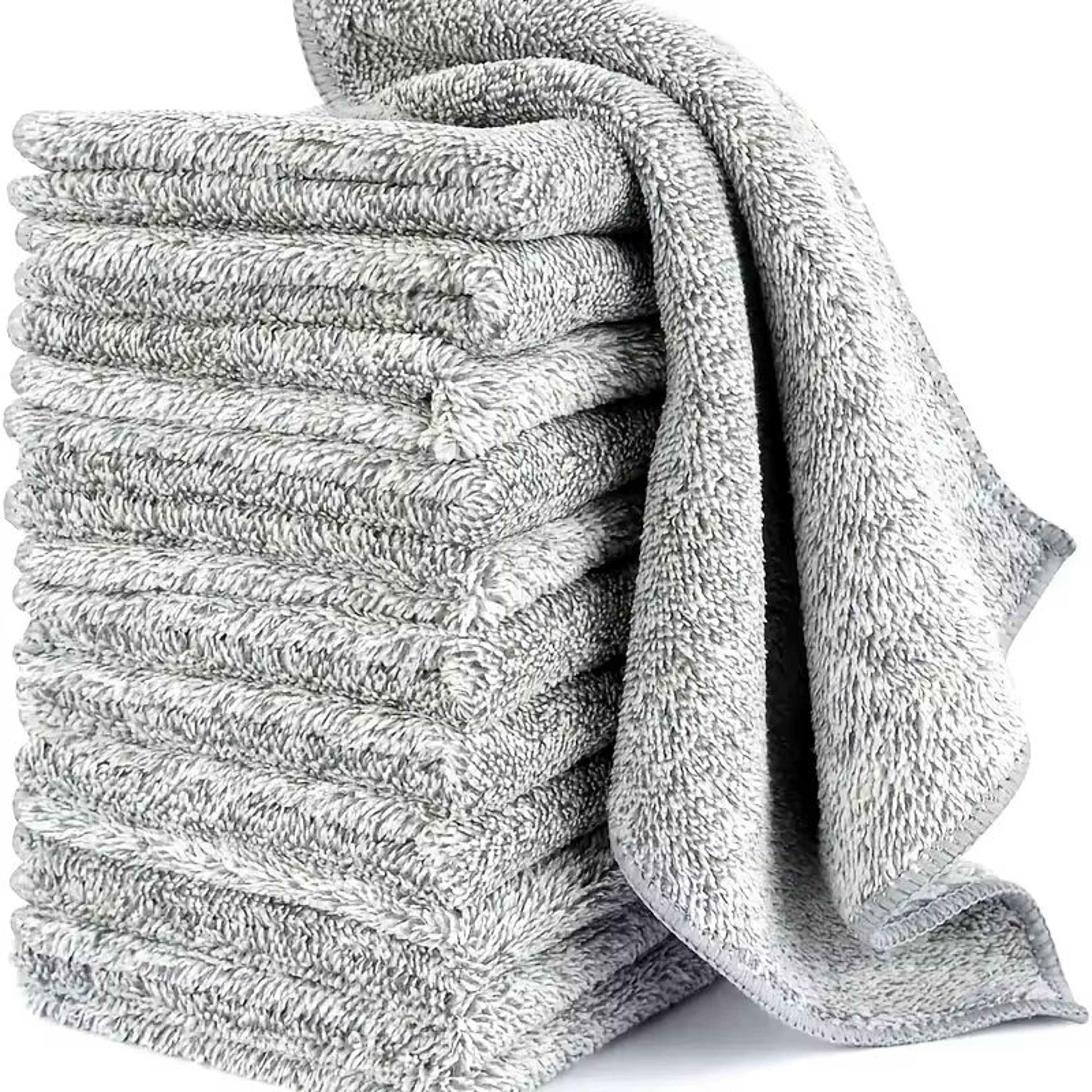 Thick Reusable Microfiber Cleaning Cloths LintFree Absorbent Towels For Car Window And Home 2