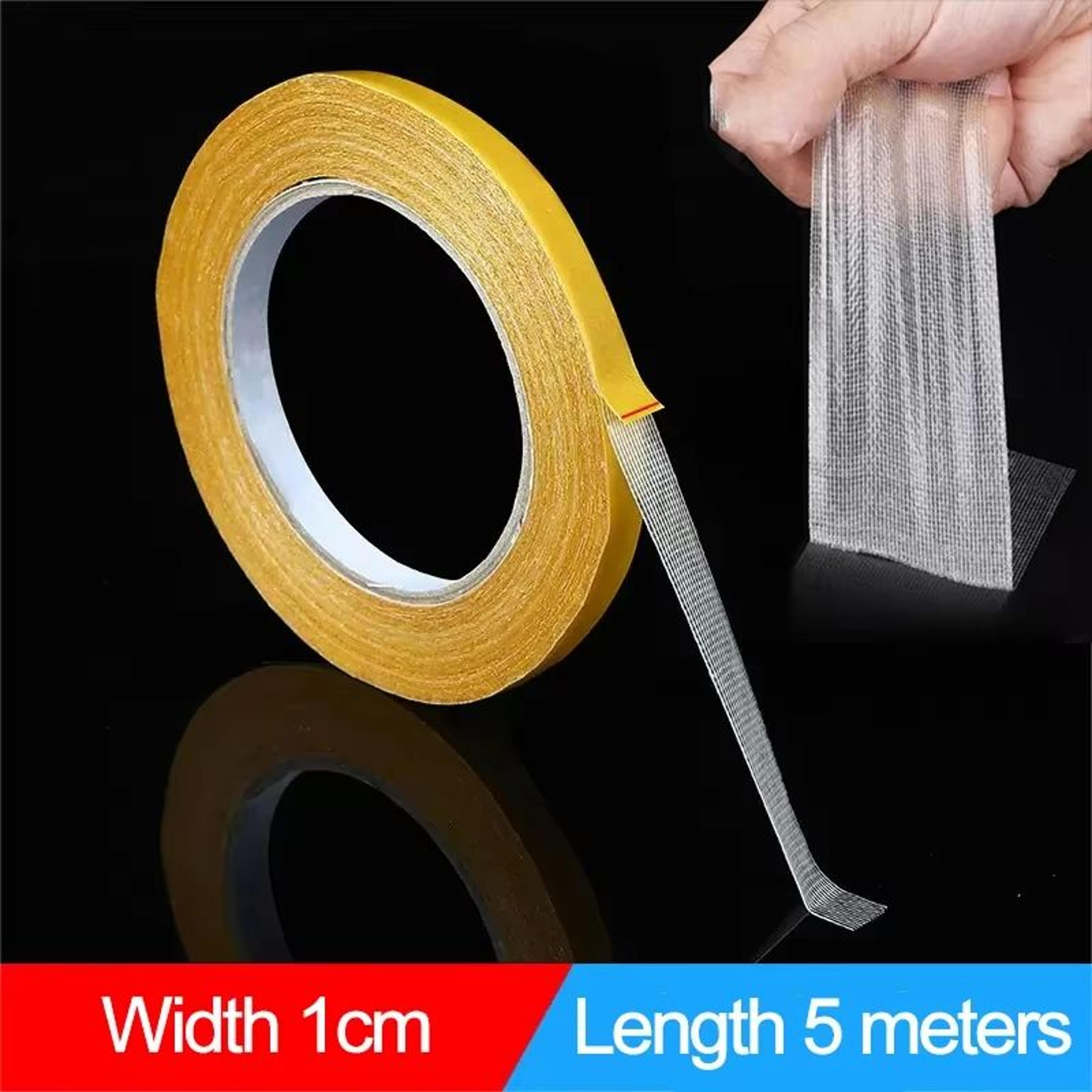ExtraStrong Transparent DoubleSided Grid Fiber Adhesive Tape 164ft Roll 6