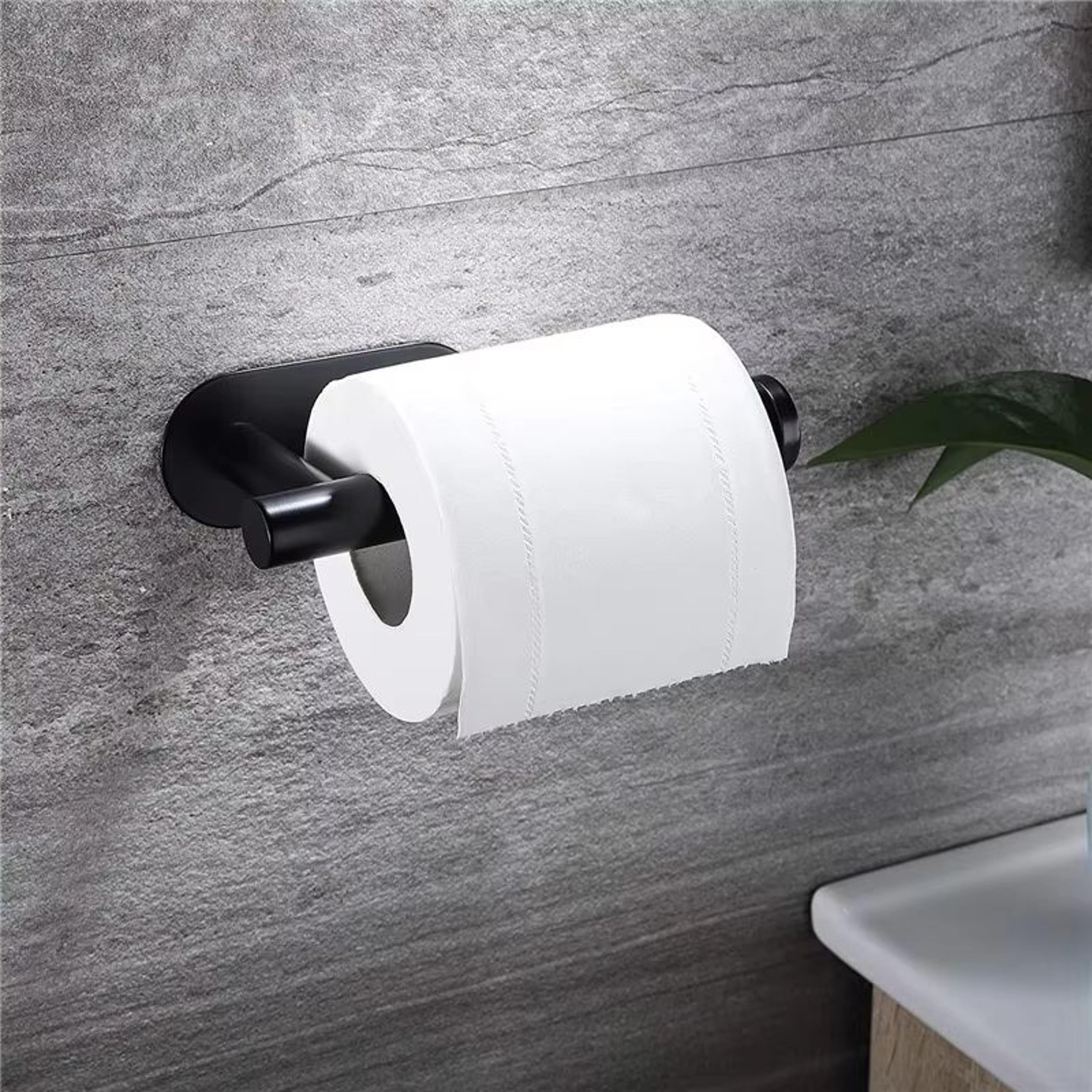 Adhesive Space Saver Paper Towel Holder And Toilet Roll Rack 10