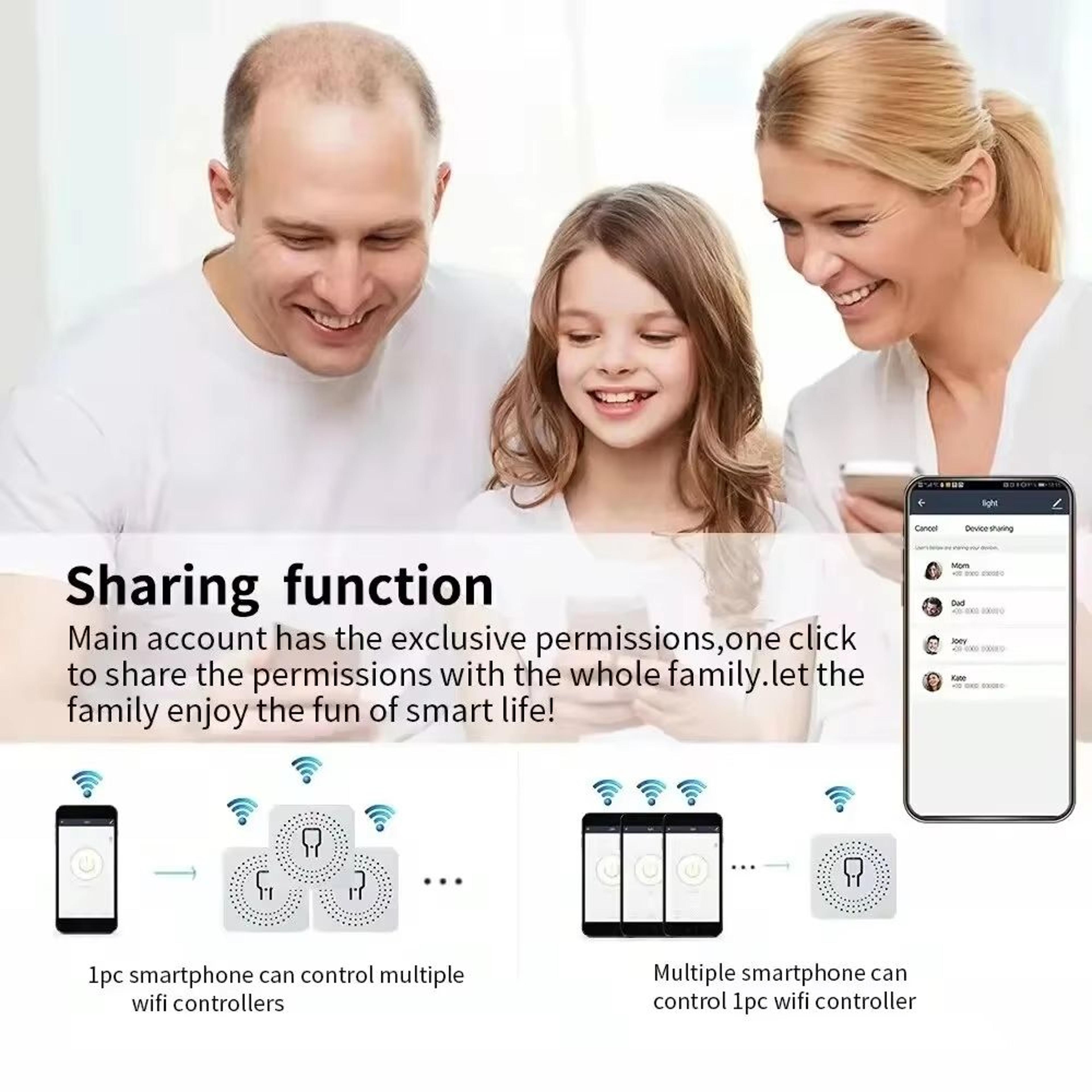 WiFi Mini Smart Breaker DIY Switch Module 2Way Control Compatible With Alexa And Google Home 4
