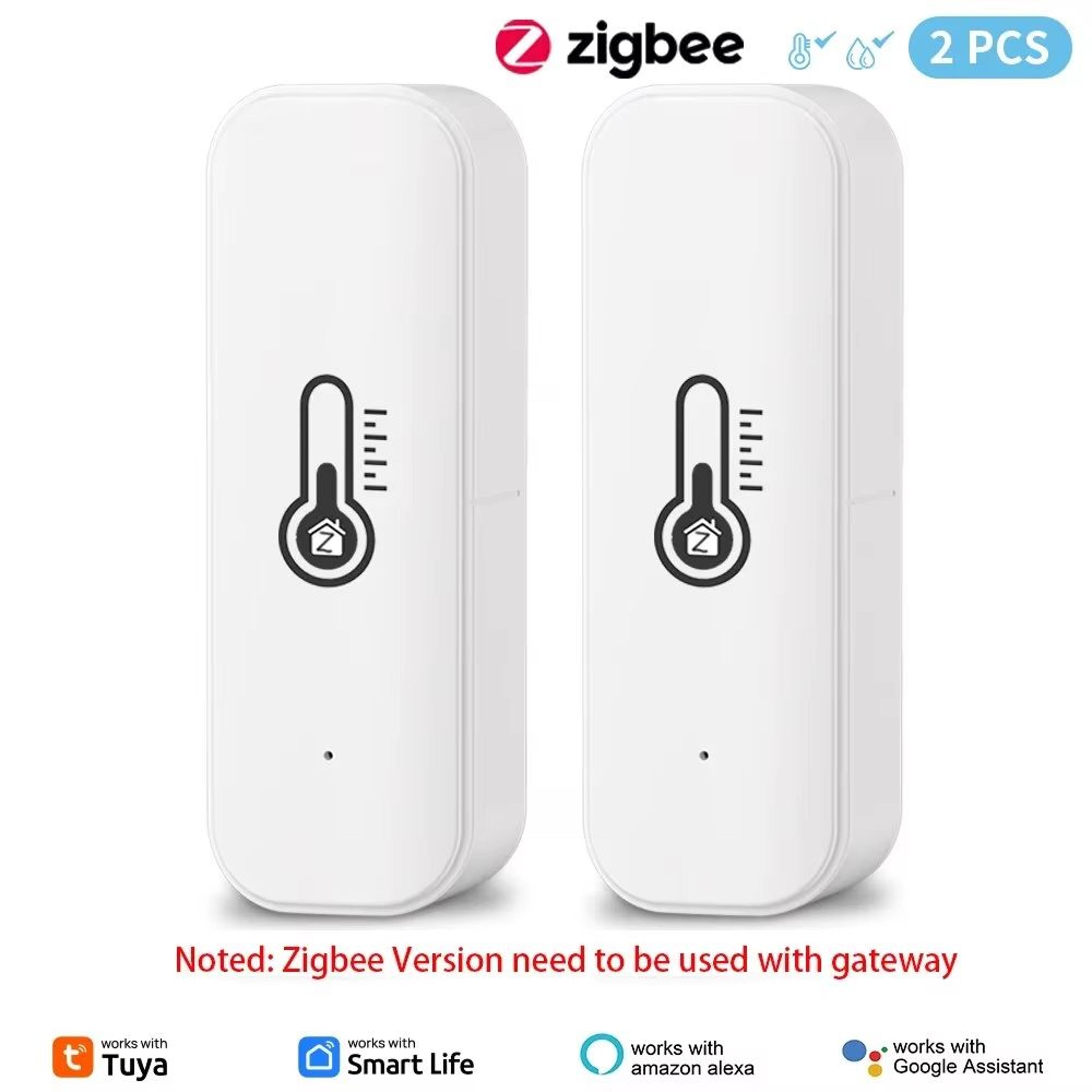 Tuya ZigbeeWiFi Smart Temperature And Humidity Sensor Compatible With Smart Life Alexa Google Assis 8
