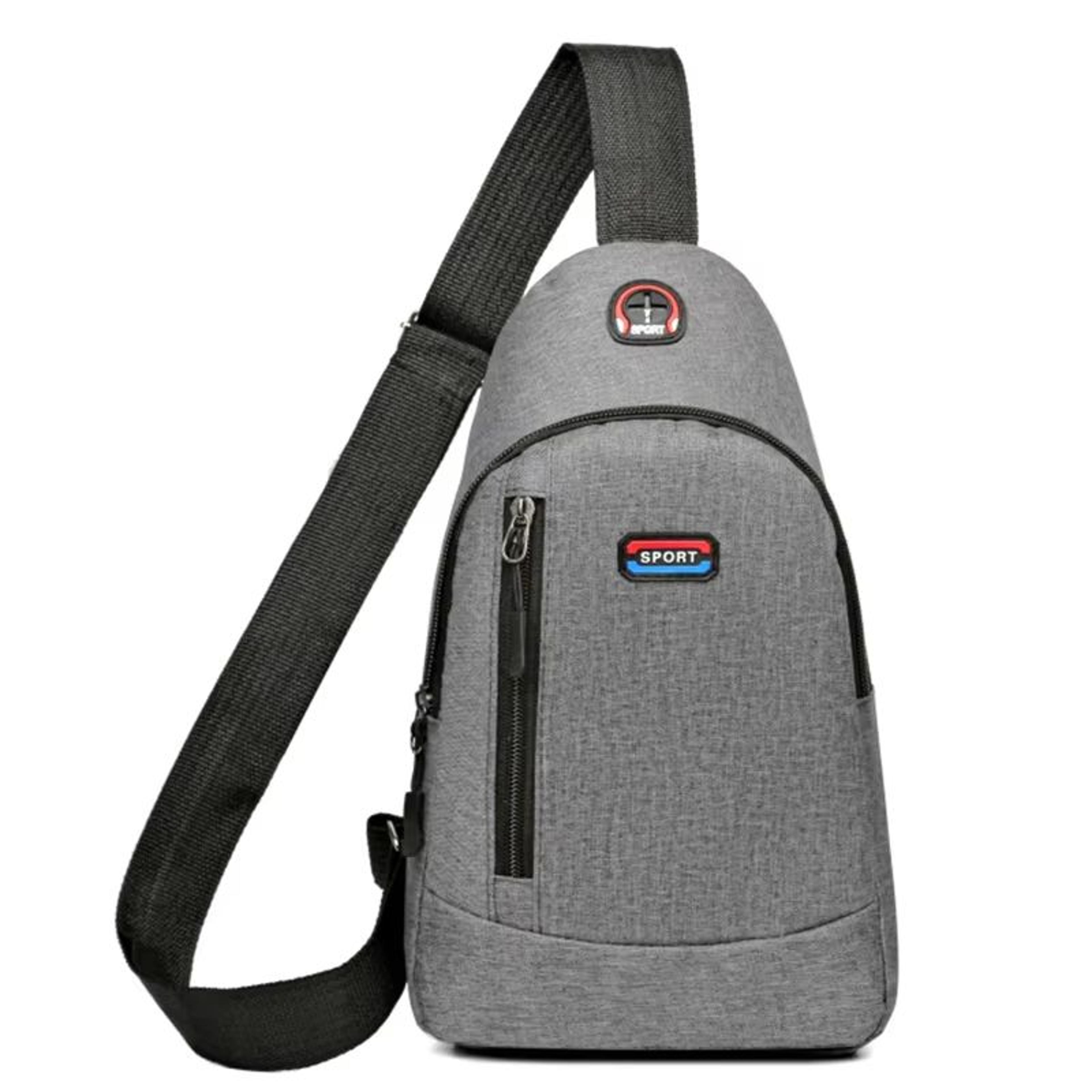 Mens Functional Travel Chest Bag Lightweight Nylon Single Shoulder Sling 7