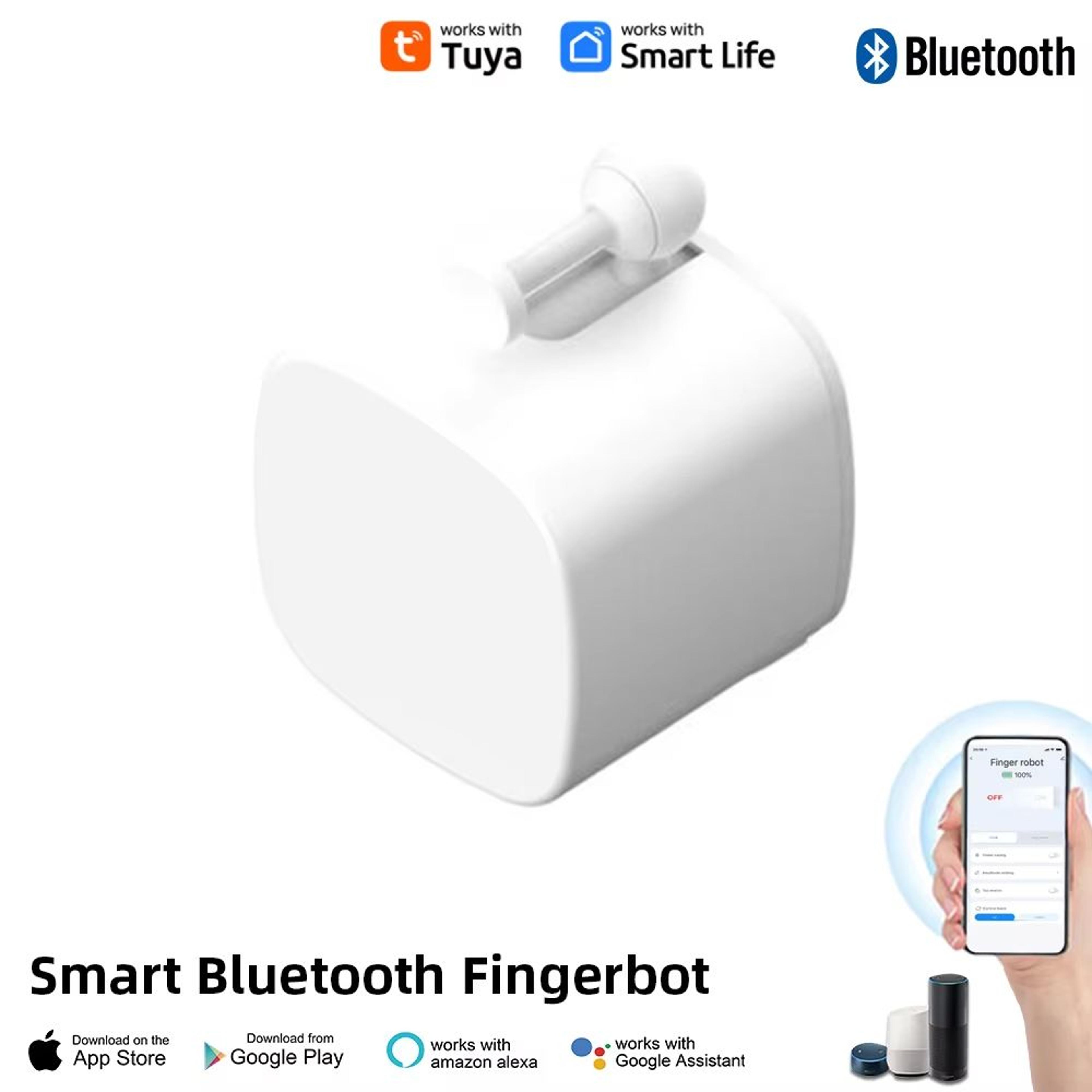 Tuya Bluetooth Finger Robot Switch Button Pusher With Gateway For Smart App Control 7