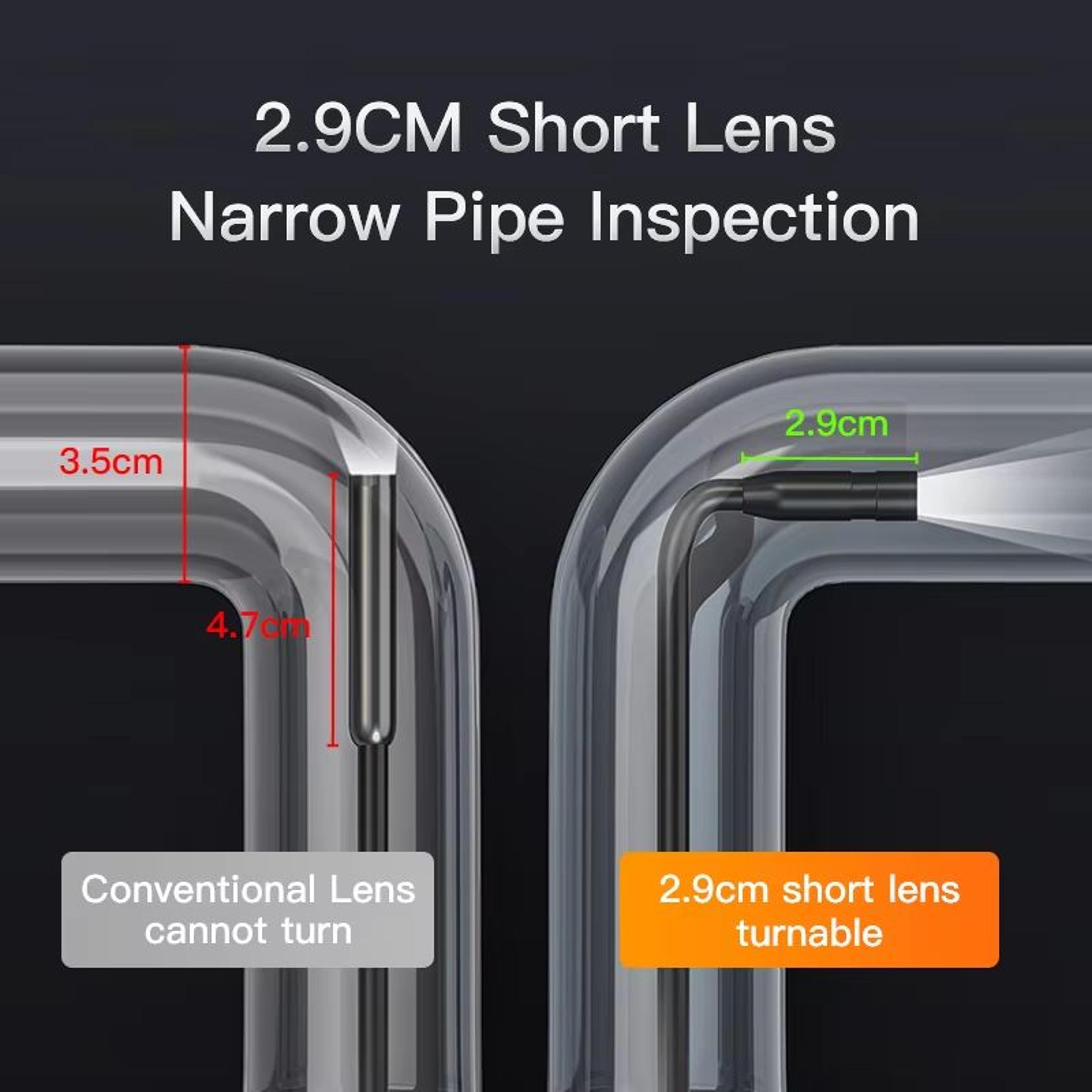 INSKAM 43 Inch IPS Screen Industrial Endoscope Camera HD 1080P Pipe Inspection Borescope For Car An 1