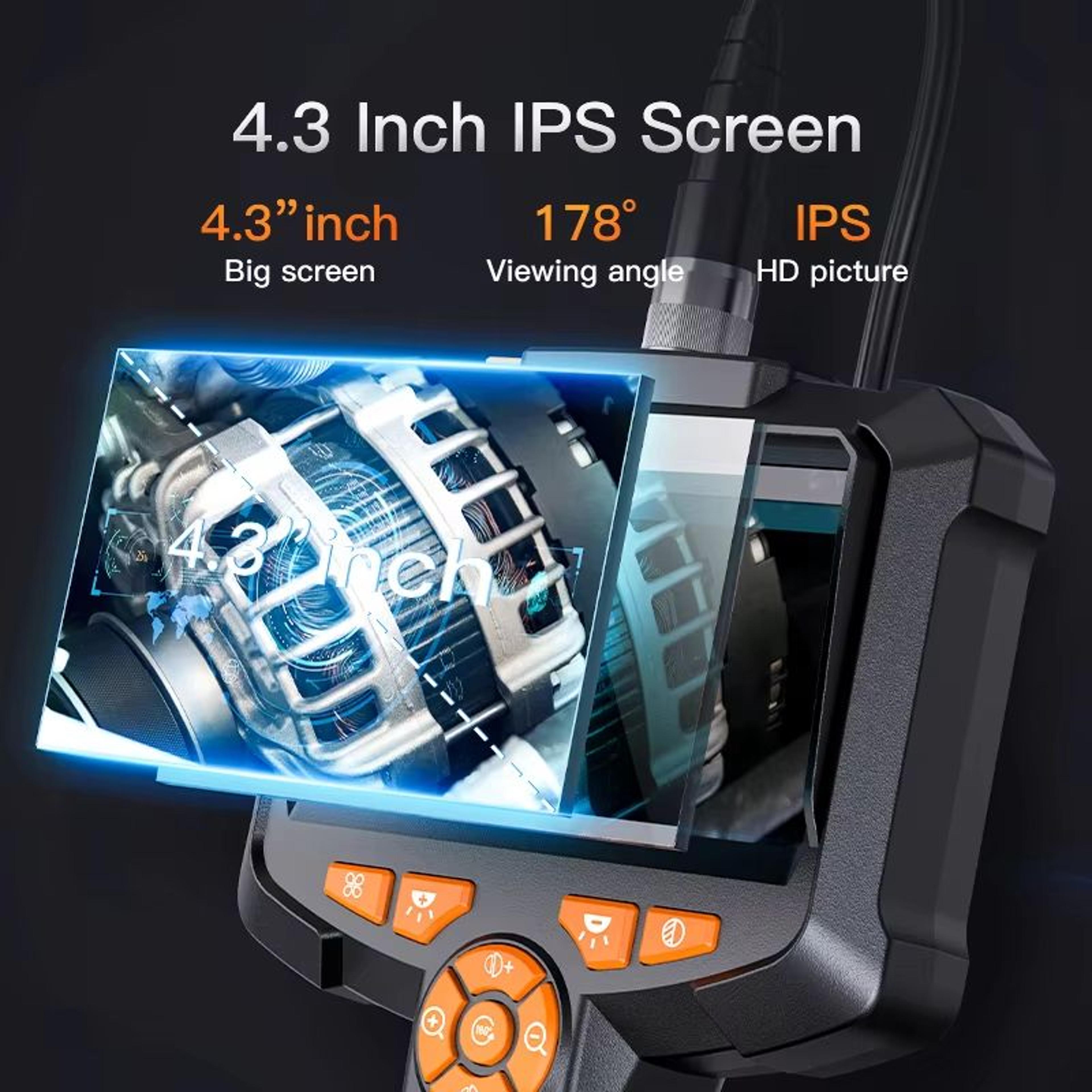 INSKAM 43 Inch IPS Screen Industrial Endoscope Camera HD 1080P Pipe Inspection Borescope For Car An 2