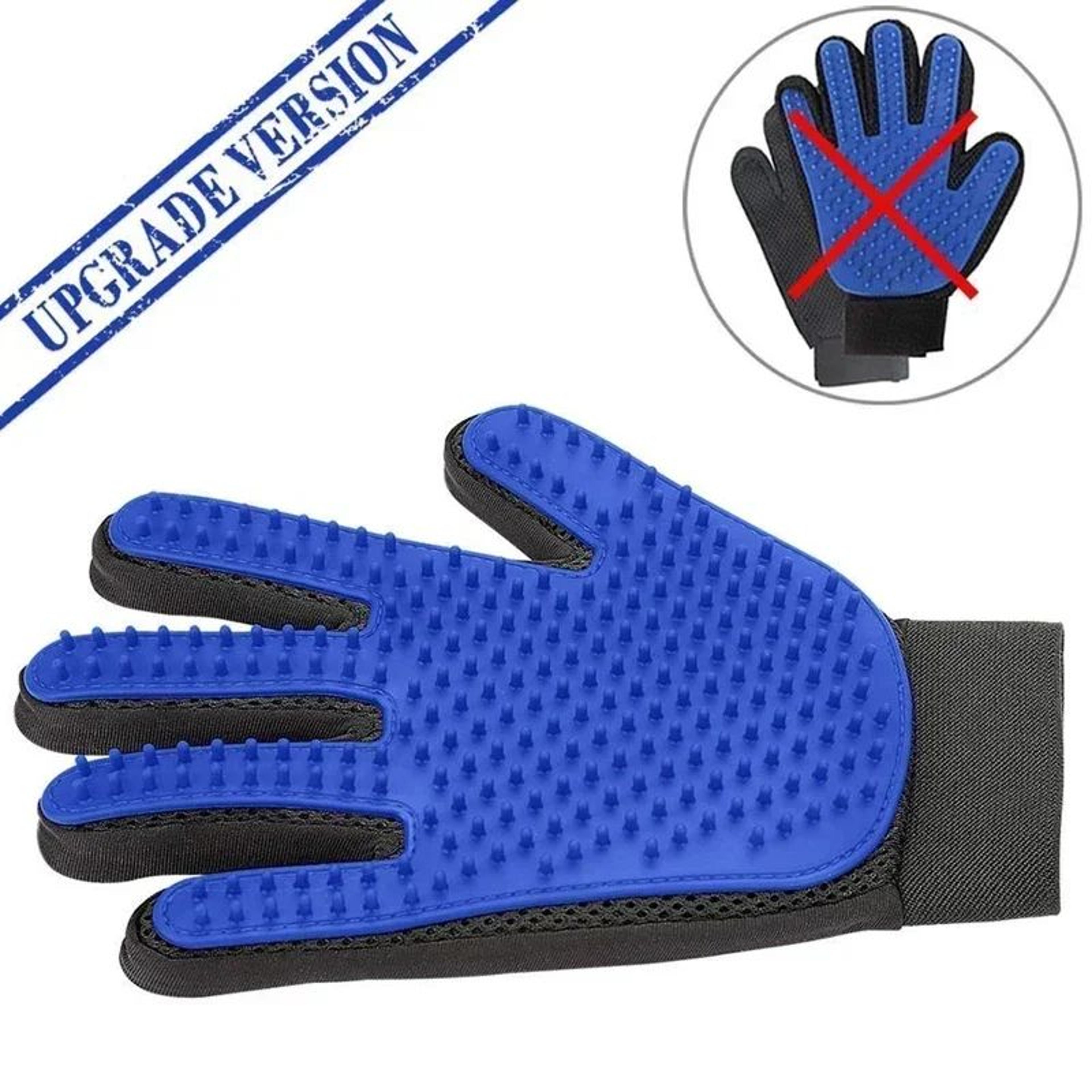 Silicone Pet Grooming Gloves For Cats And Dogs Hair Removal Bathing Brush Deshedding Mitt 3