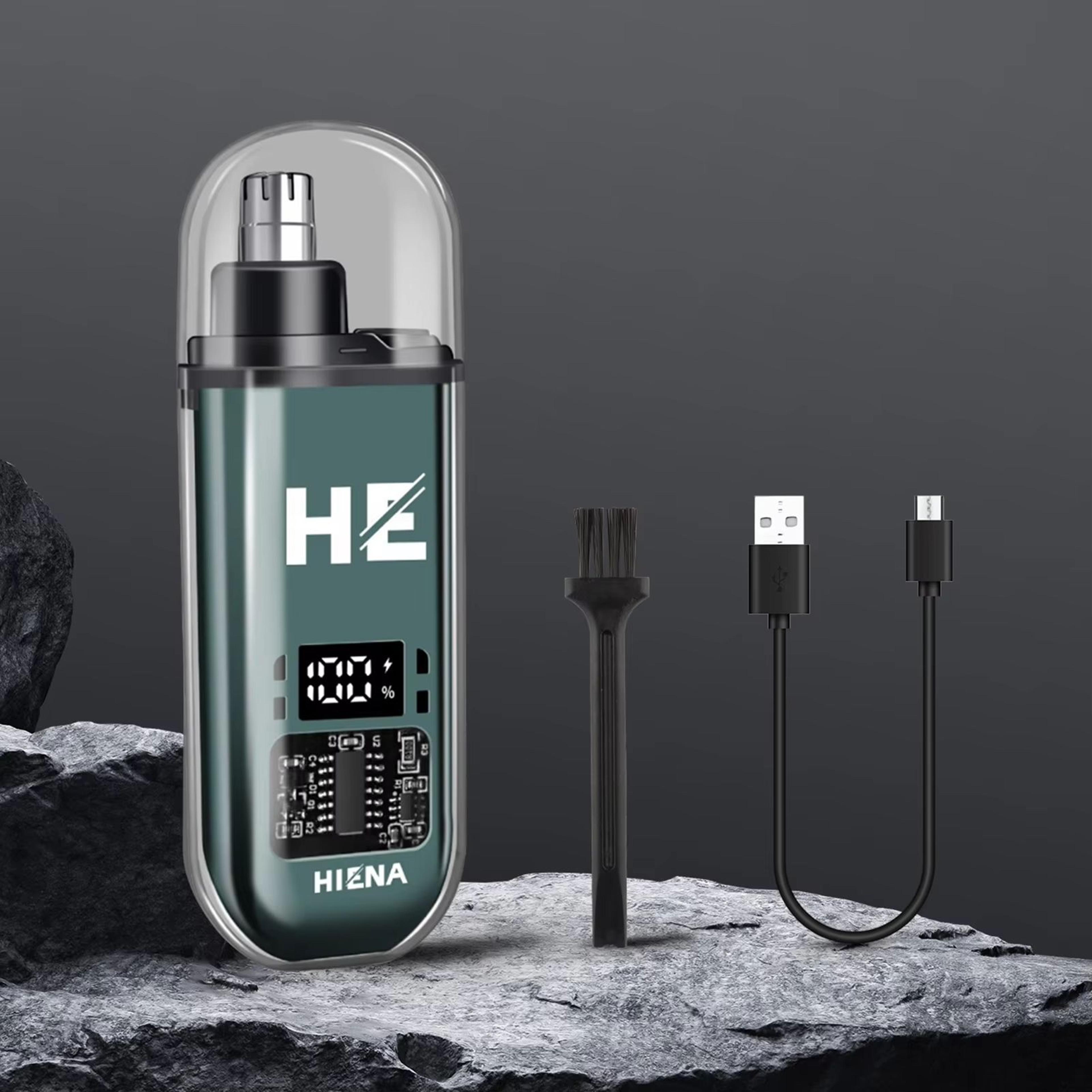 HIENA Rechargeable Electric Nose Ear Hair Trimmer With Wet And Dry Mini Pocket Clipper 0