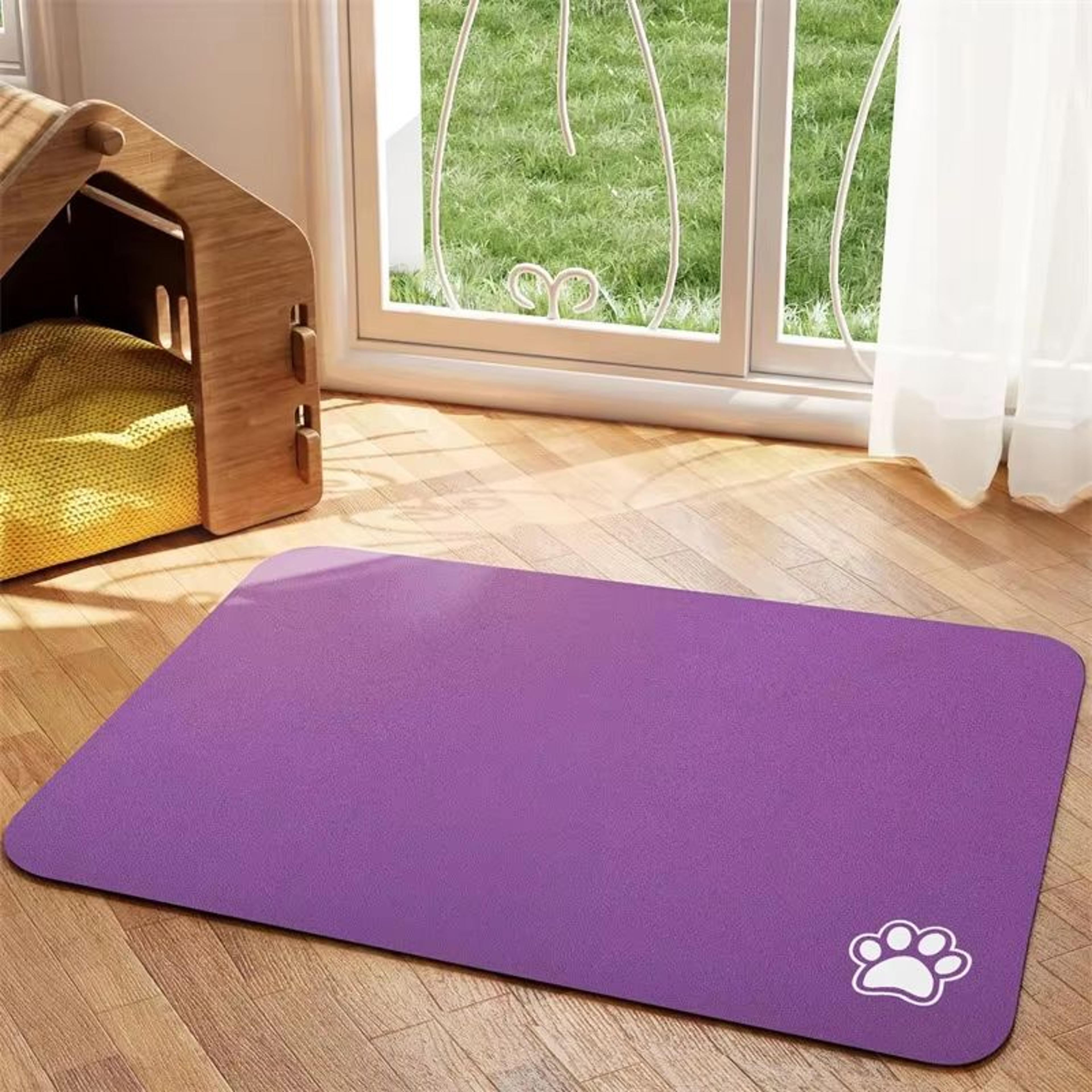 Absorbent Pet Feeding Mat For Dog And Cat Food And Water Bowls Quick Dry Waterproof Placemat 11