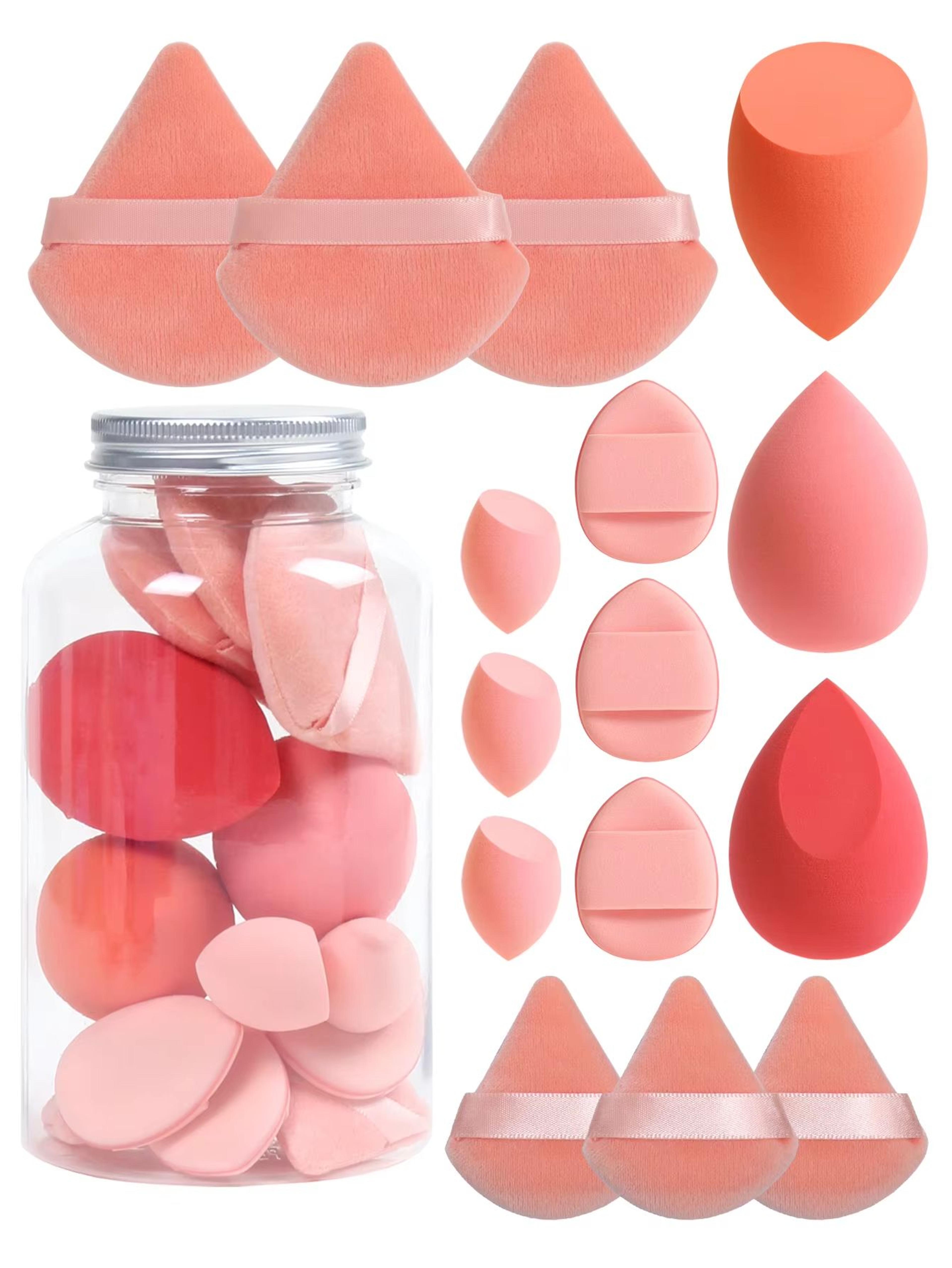 15 Piece Makeup Puff Set With Loose Powder Puffs Mini Makeup Sponges And Air Cushion Puffs In Trave 1